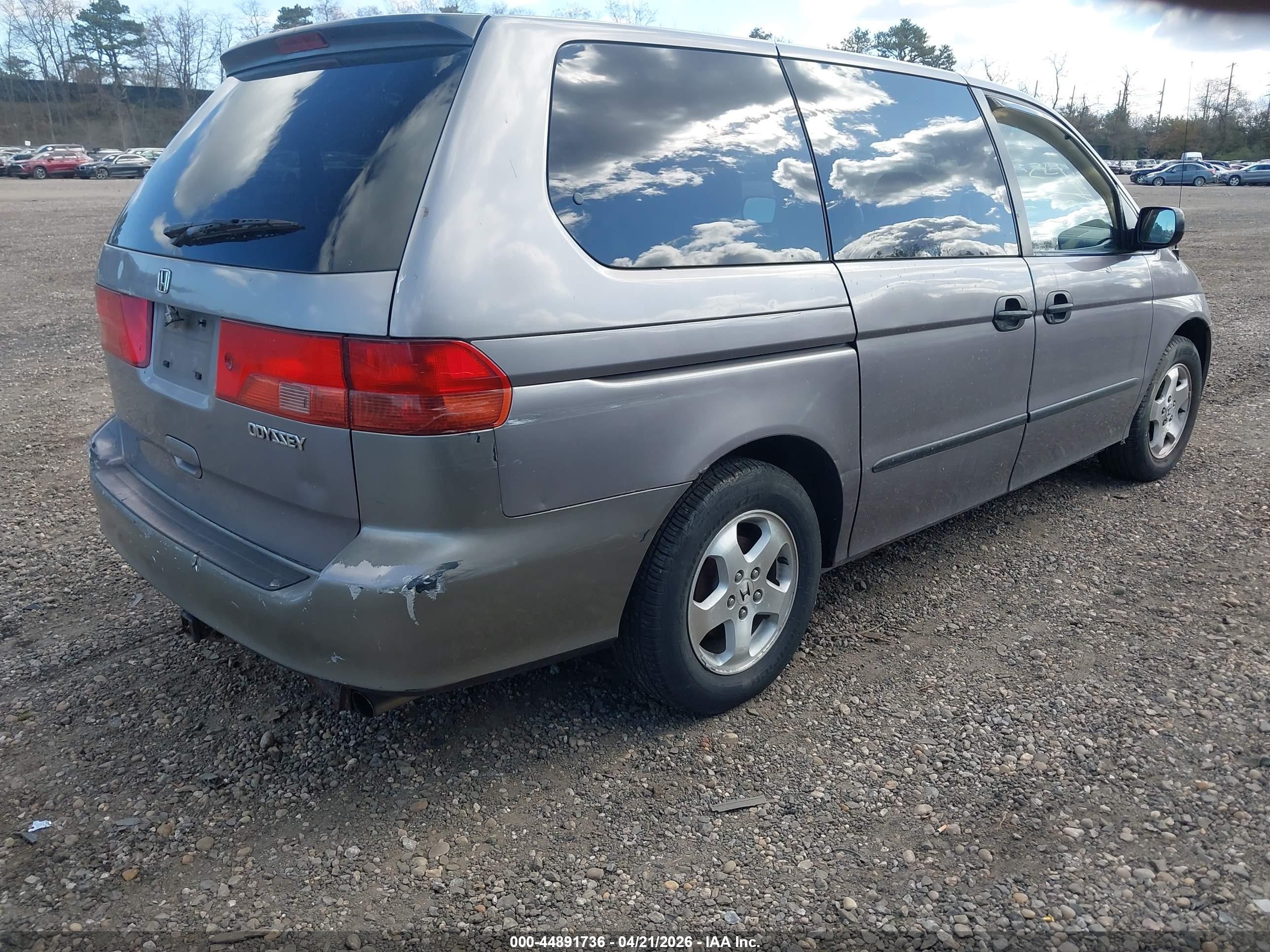 2000 Honda Odyssey Lx Gray vin: 2HKRL1859YH523343
