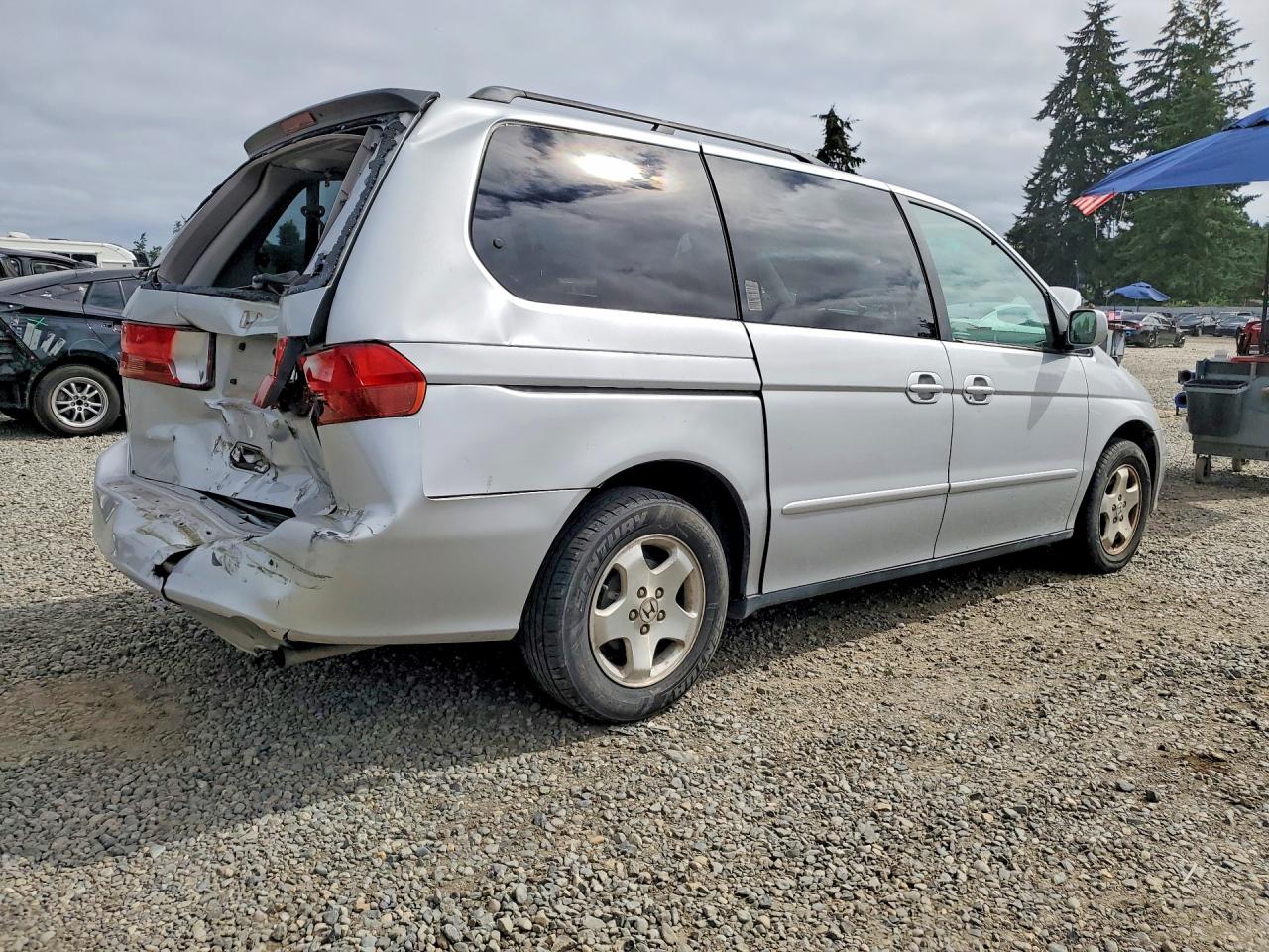 2001 Honda Odyssey Ex Silver vin: 2HKRL18601H607369