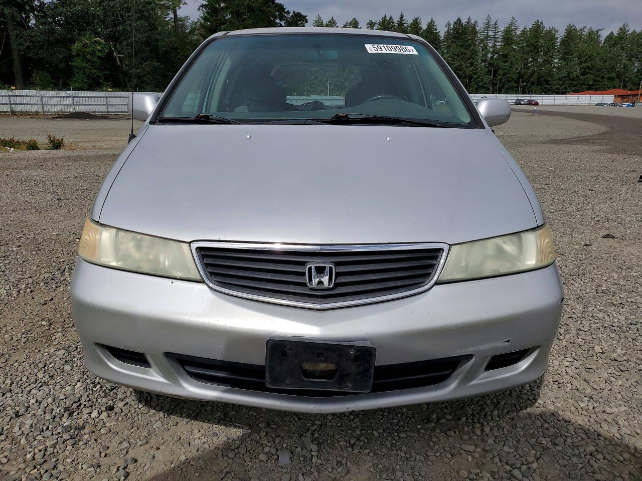 2001 Honda Odyssey Ex Silver vin: 2HKRL18601H607369