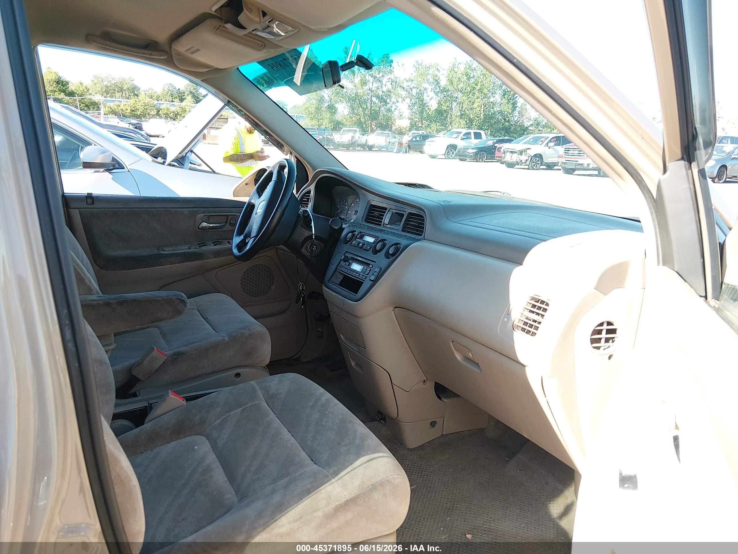 2002 Honda Odyssey Ex Tan vin: 2HKRL18602H504891