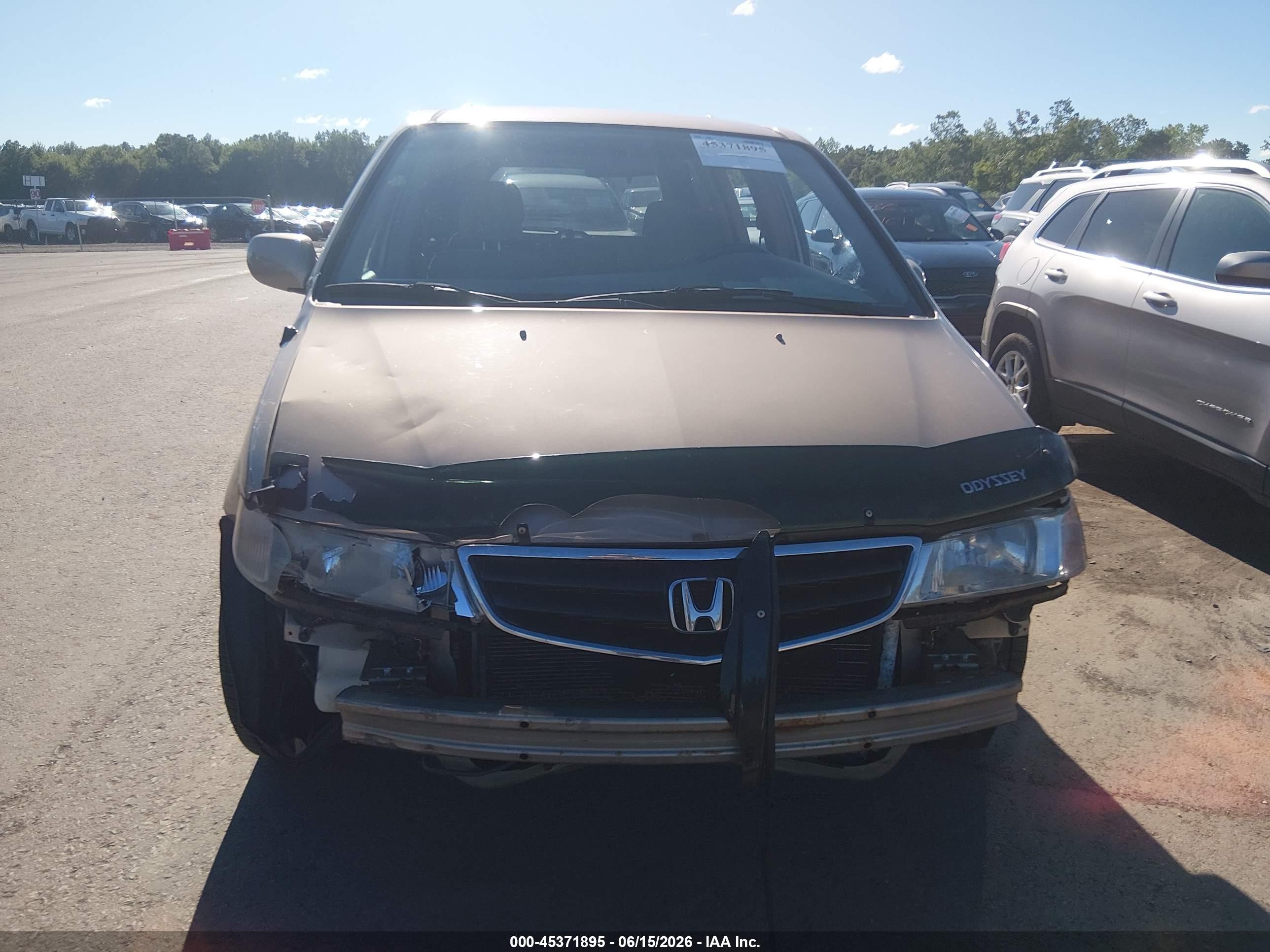 2002 Honda Odyssey Ex Tan vin: 2HKRL18602H504891