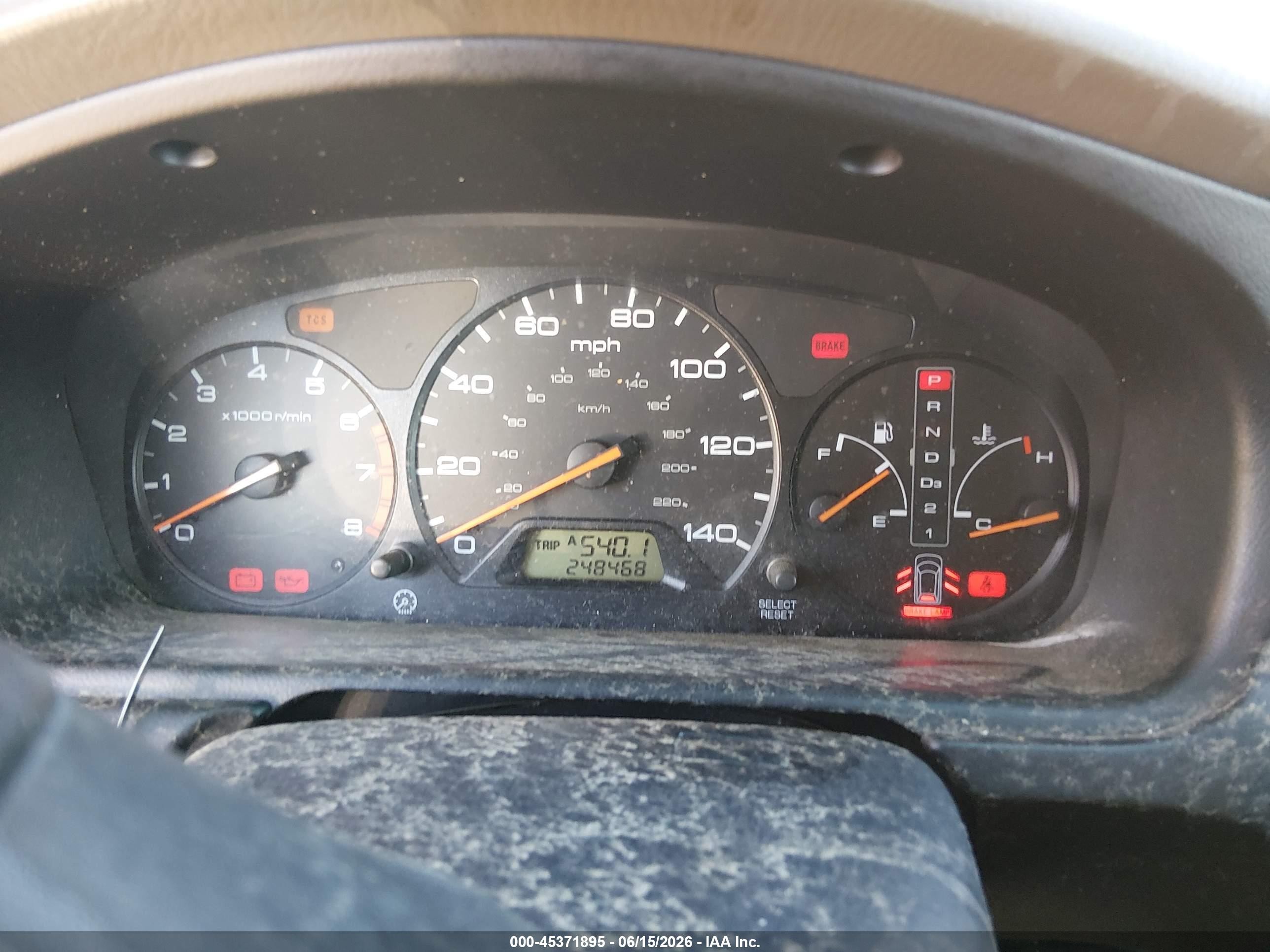 2002 Honda Odyssey Ex Tan vin: 2HKRL18602H504891