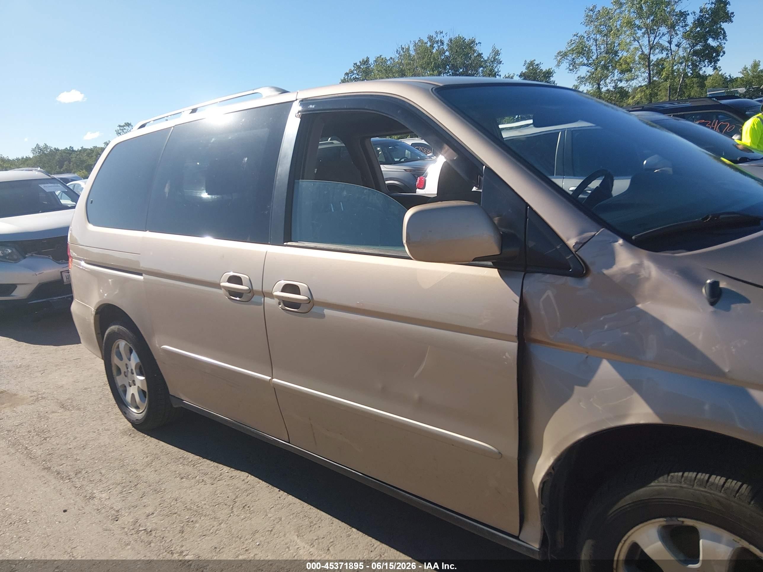 2002 Honda Odyssey Ex Tan vin: 2HKRL18602H504891