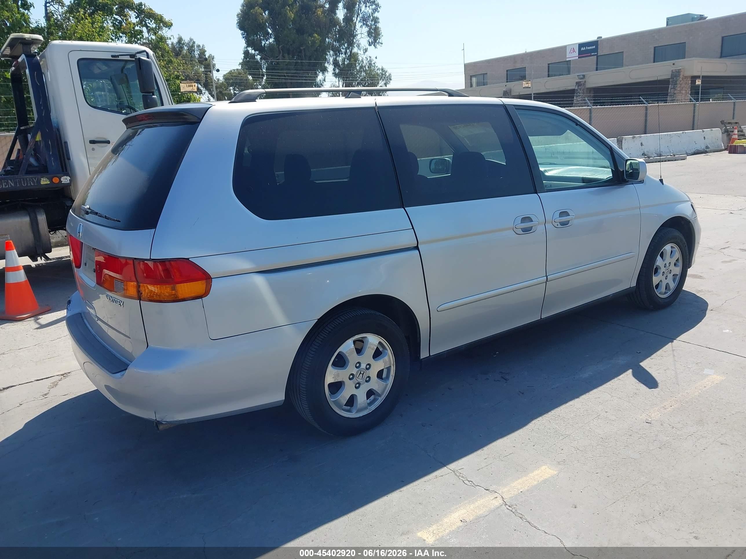 2002 Honda Odyssey Ex Silver vin: 2HKRL18602H533243