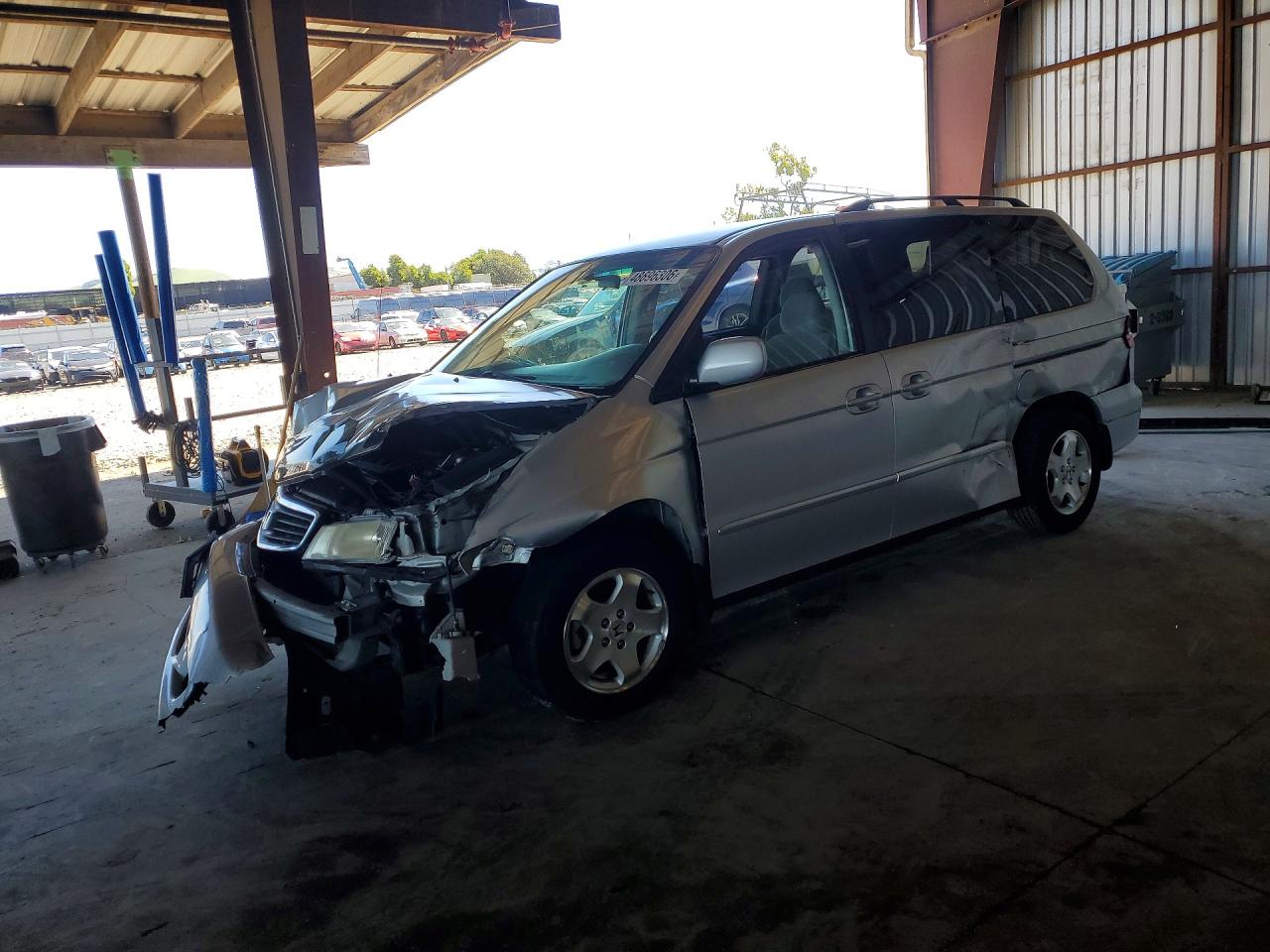 2001 Honda Odyssey Ex Silver vin: 2HKRL18611H537249