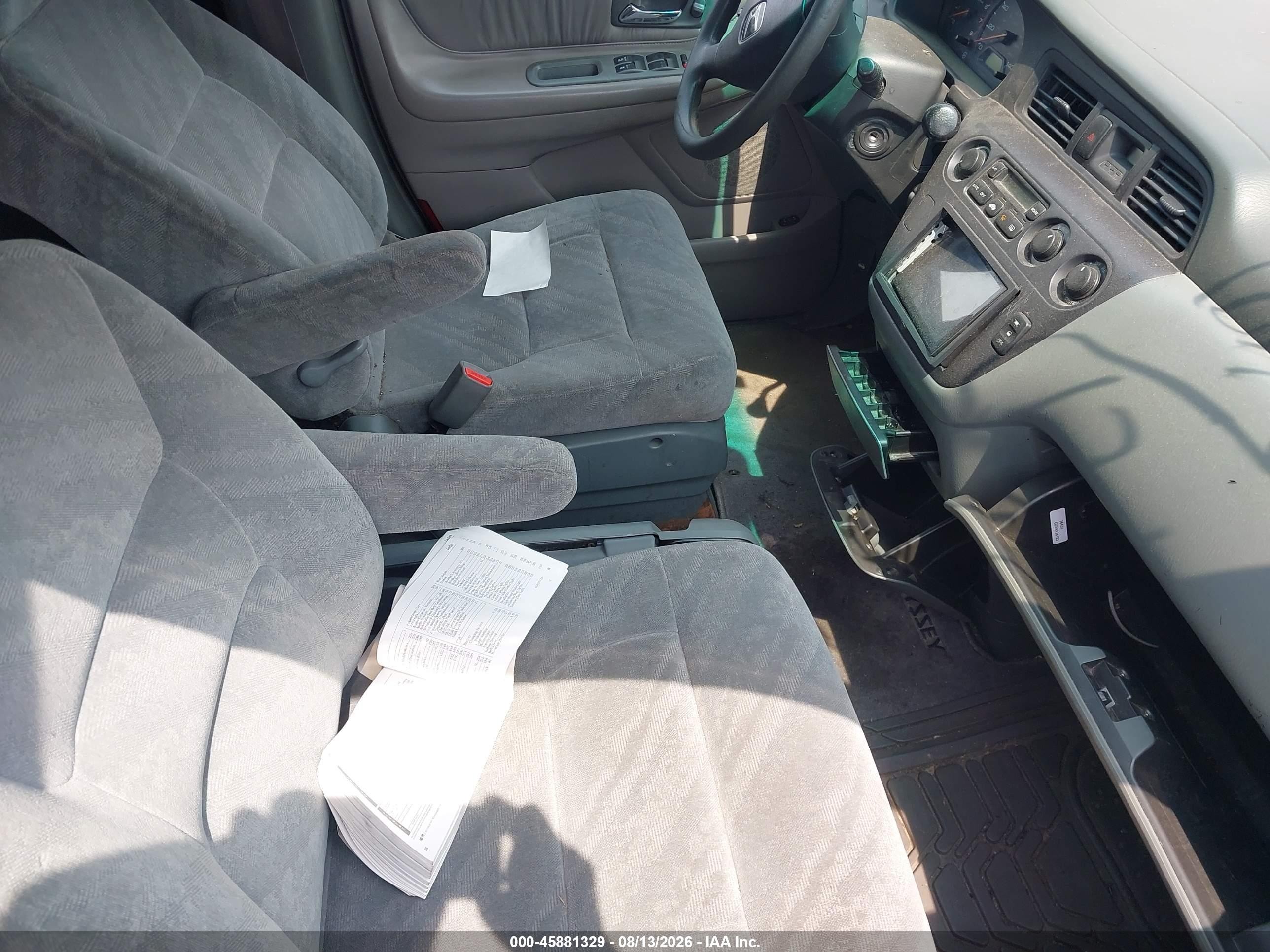 2002 Honda Odyssey Ex Gray vin: 2HKRL18612H543926