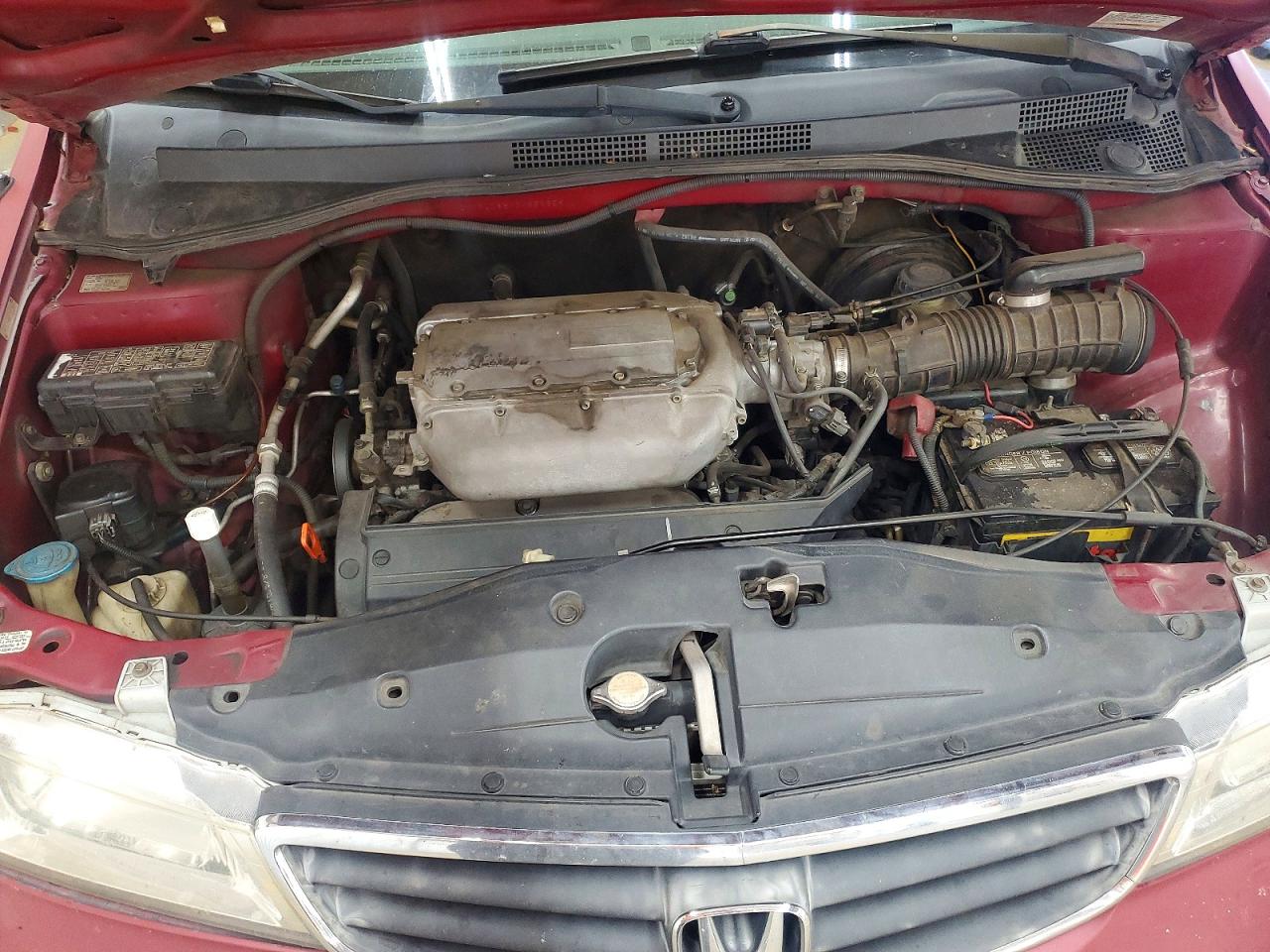 2002 Honda Odyssey Ex Burgundy vin: 2HKRL18612H552559
