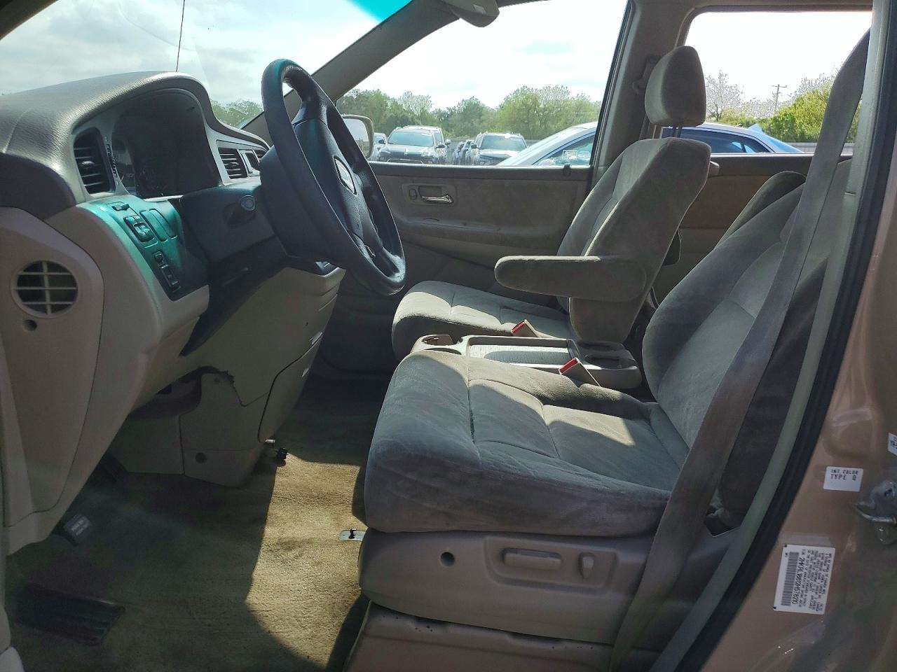 2002 Honda Odyssey Ex Золотой vin: 2HKRL18612H578210