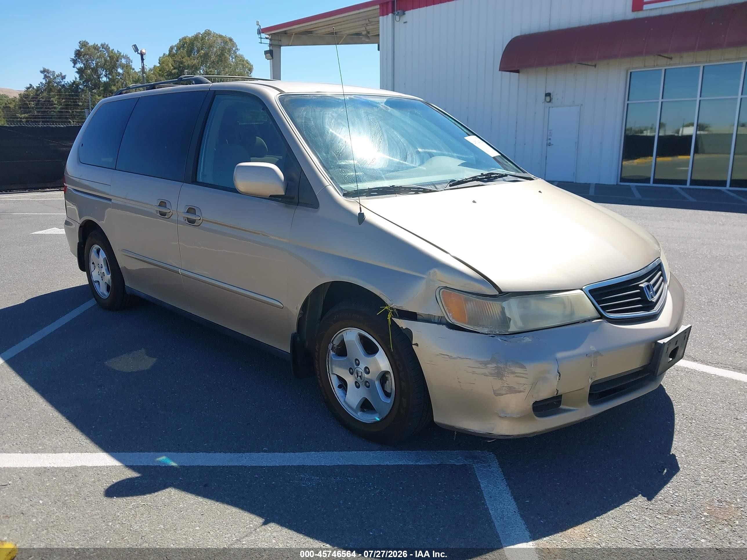 2000 Honda Odyssey Ex Gold vin: 2HKRL1861YH620058