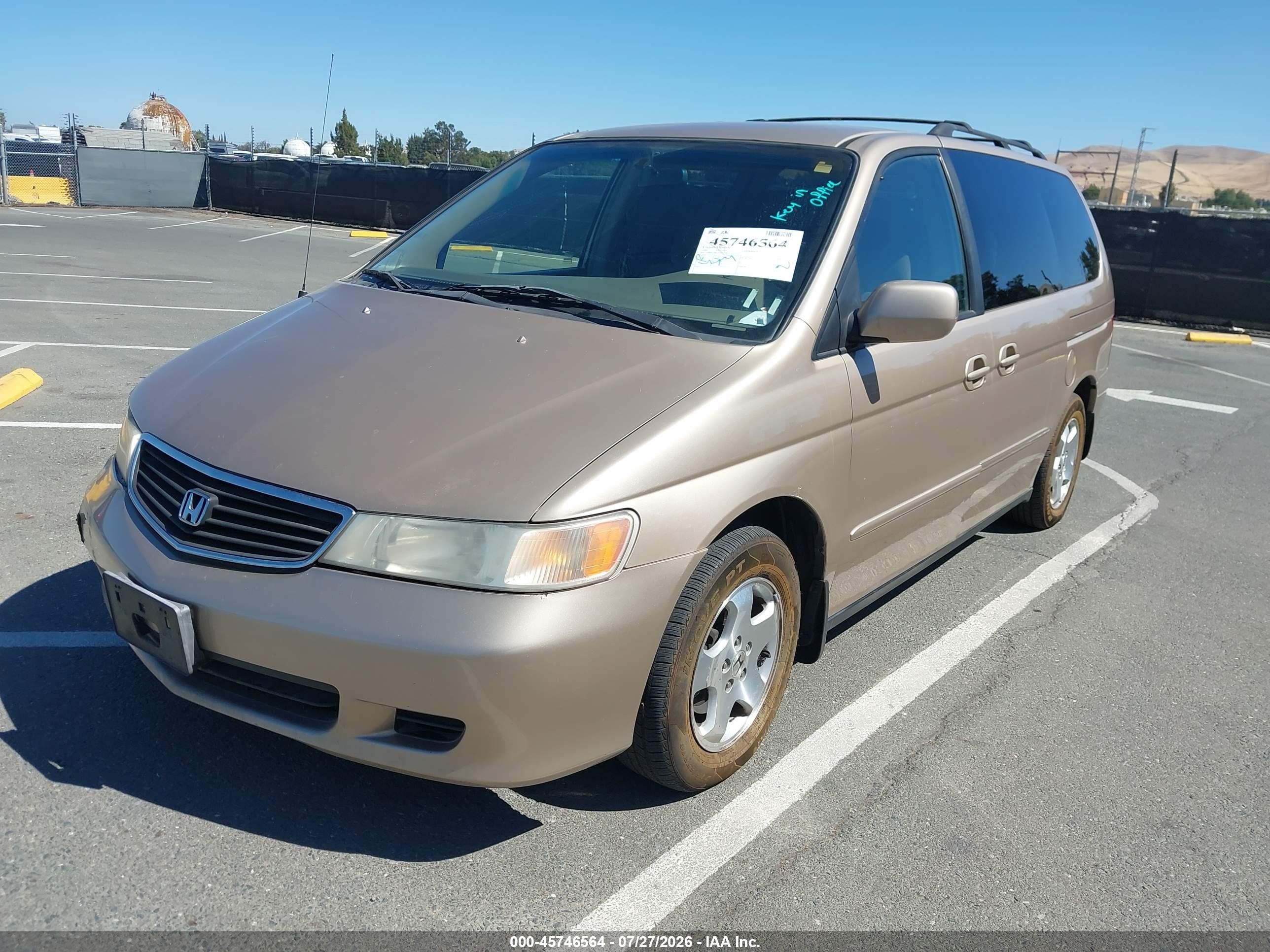 2000 Honda Odyssey Ex Gold vin: 2HKRL1861YH620058