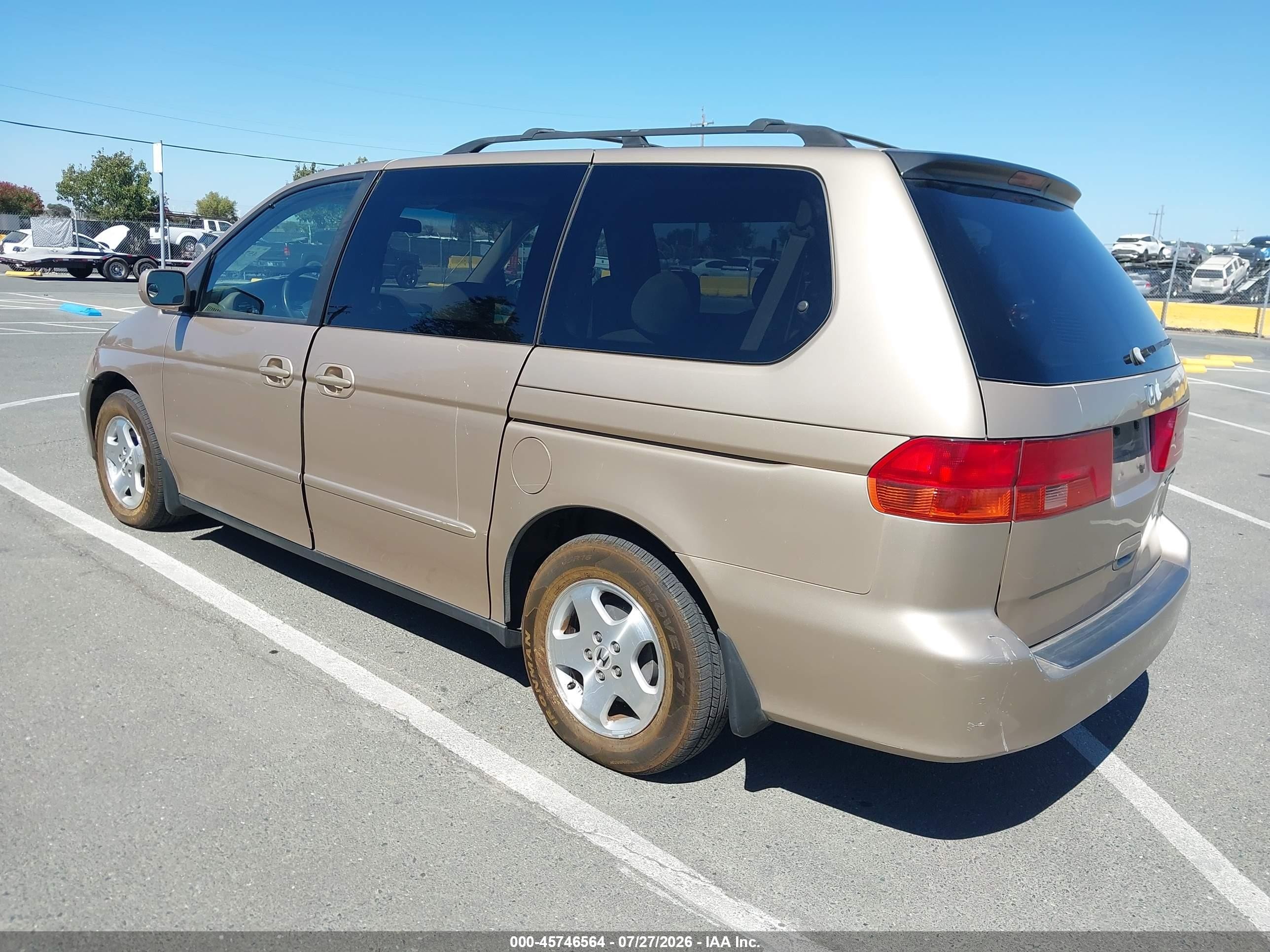 2000 Honda Odyssey Ex Gold vin: 2HKRL1861YH620058
