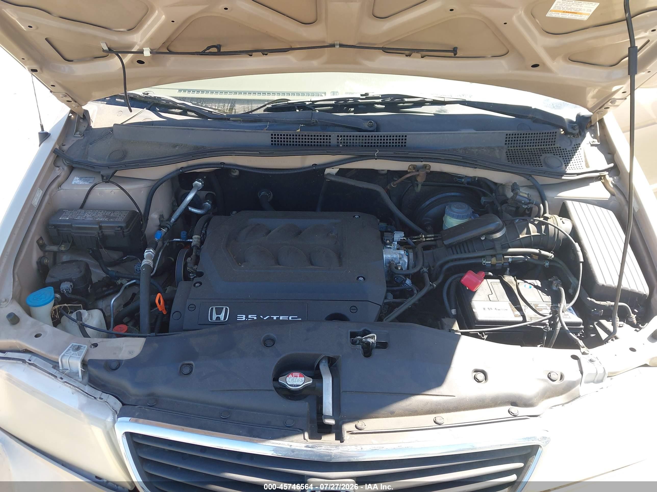 2000 Honda Odyssey Ex Gold vin: 2HKRL1861YH620058