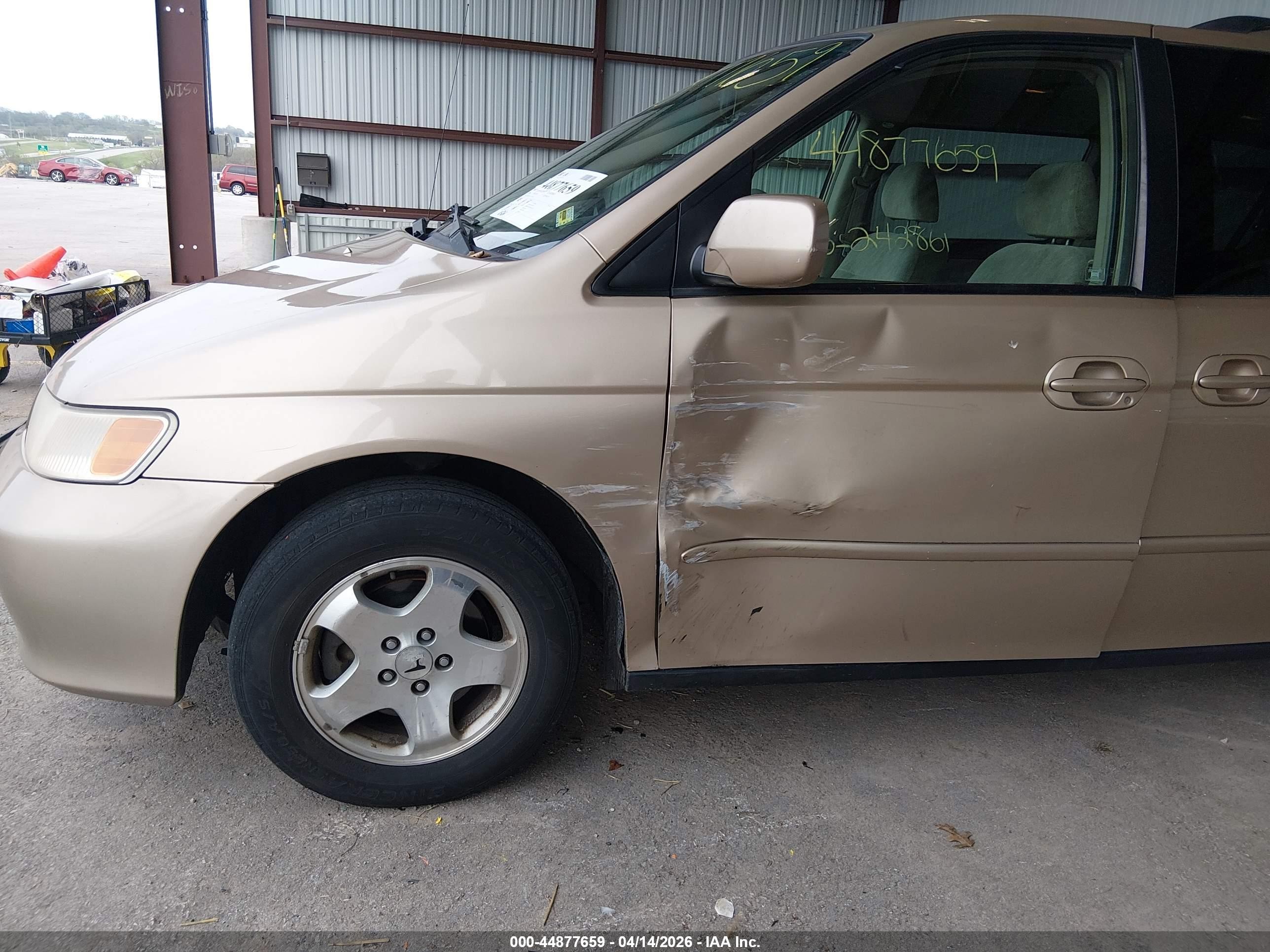 2001 Honda Odyssey Ex Gold vin: 2HKRL18621H528320