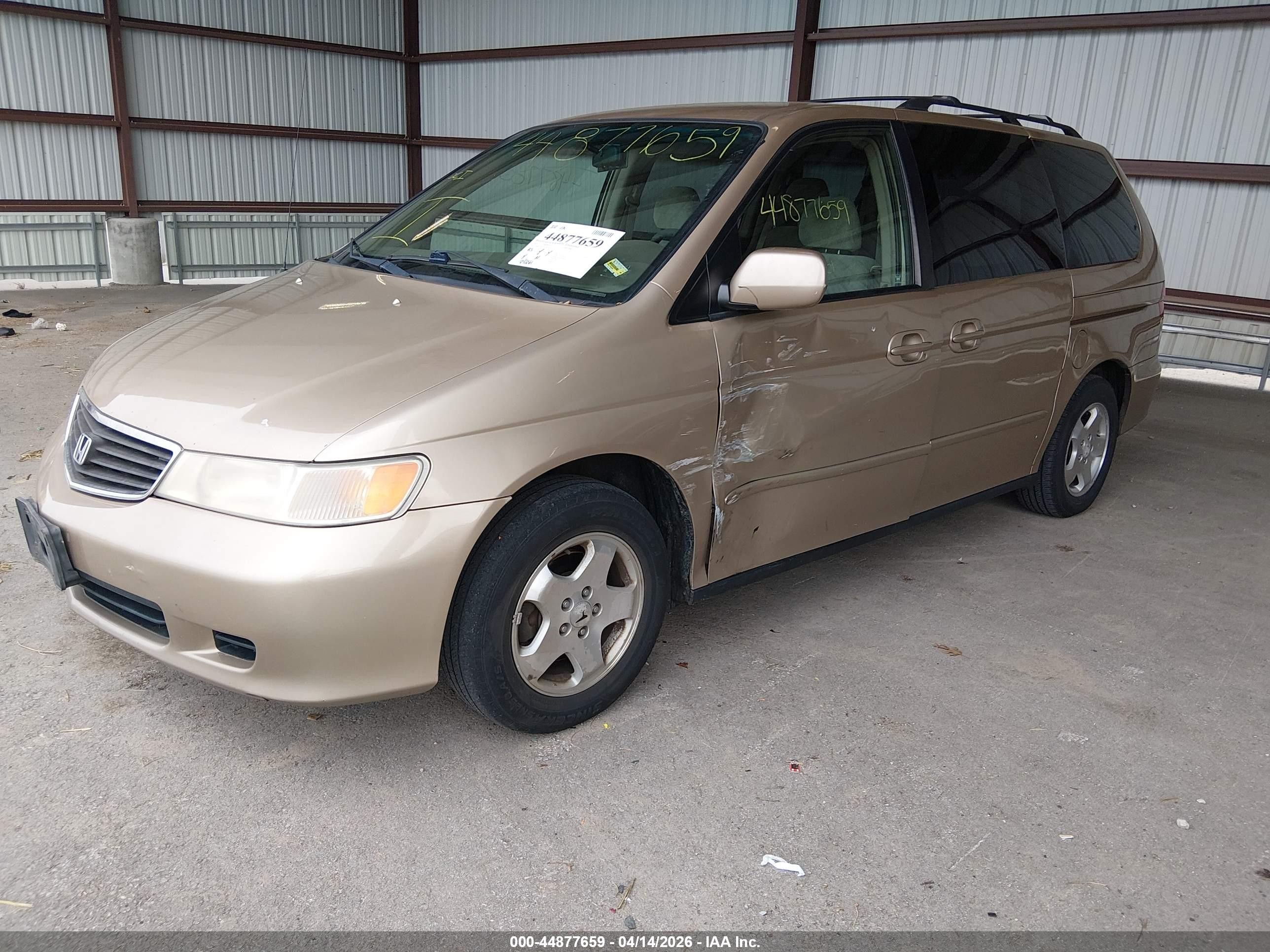 2001 Honda Odyssey Ex Gold vin: 2HKRL18621H528320