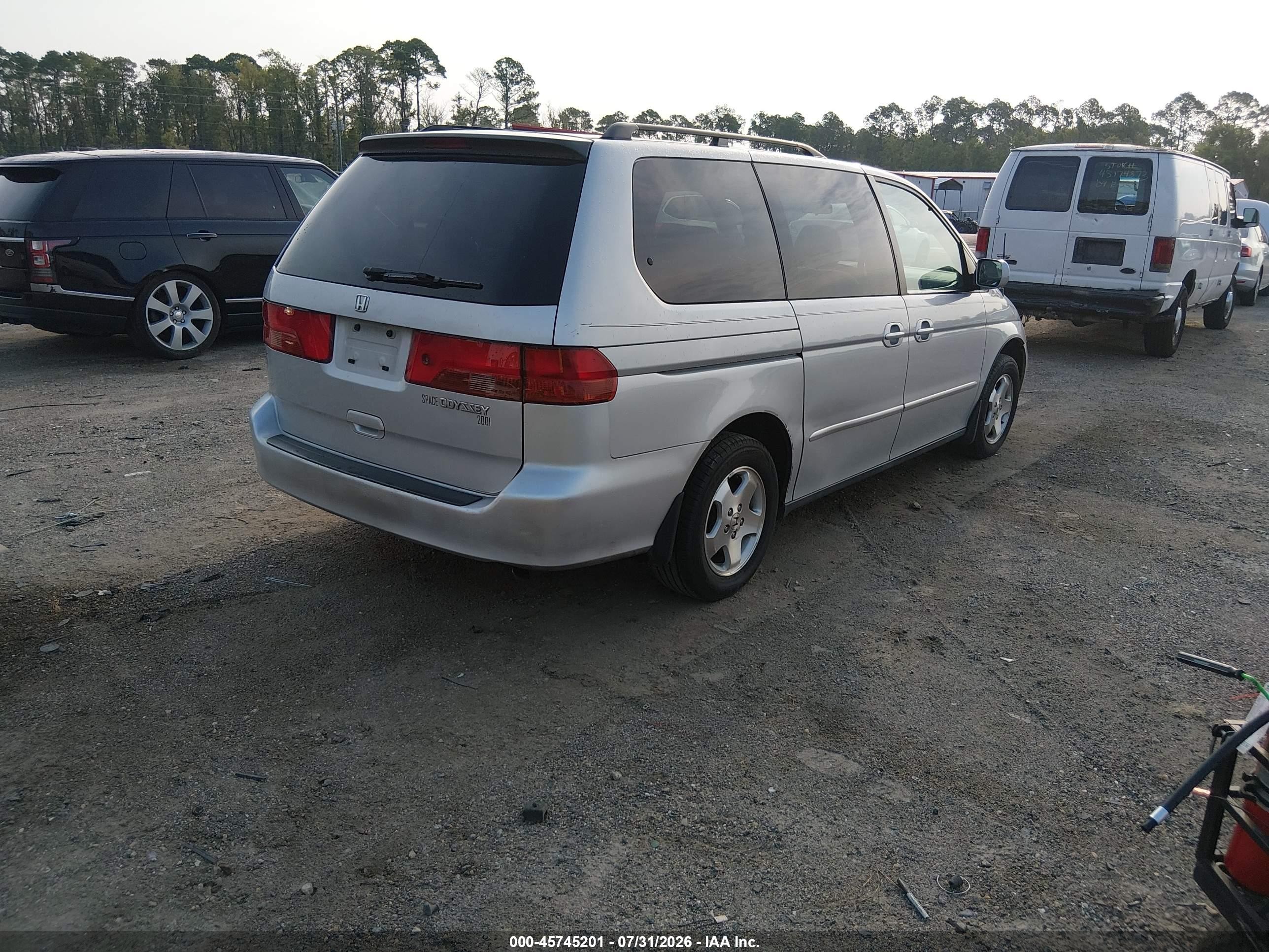 2001 Honda Odyssey Ex Silver vin: 2HKRL18621H601816