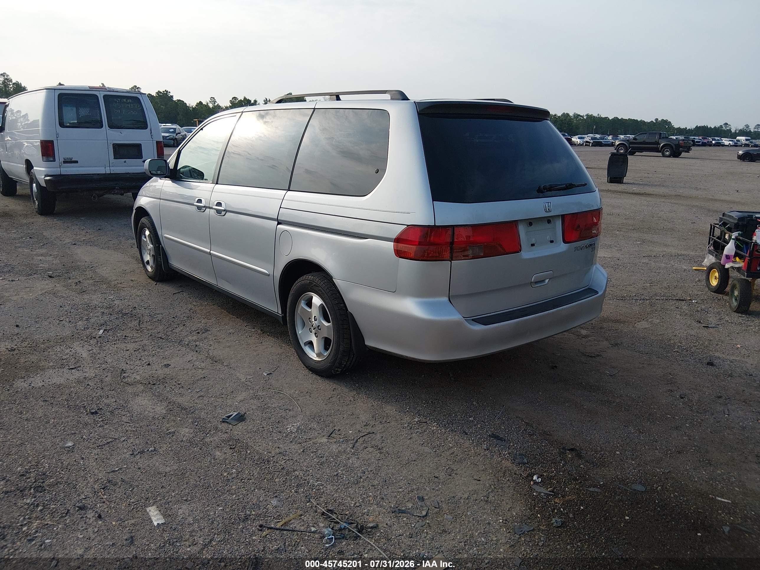 2001 Honda Odyssey Ex Silver vin: 2HKRL18621H601816