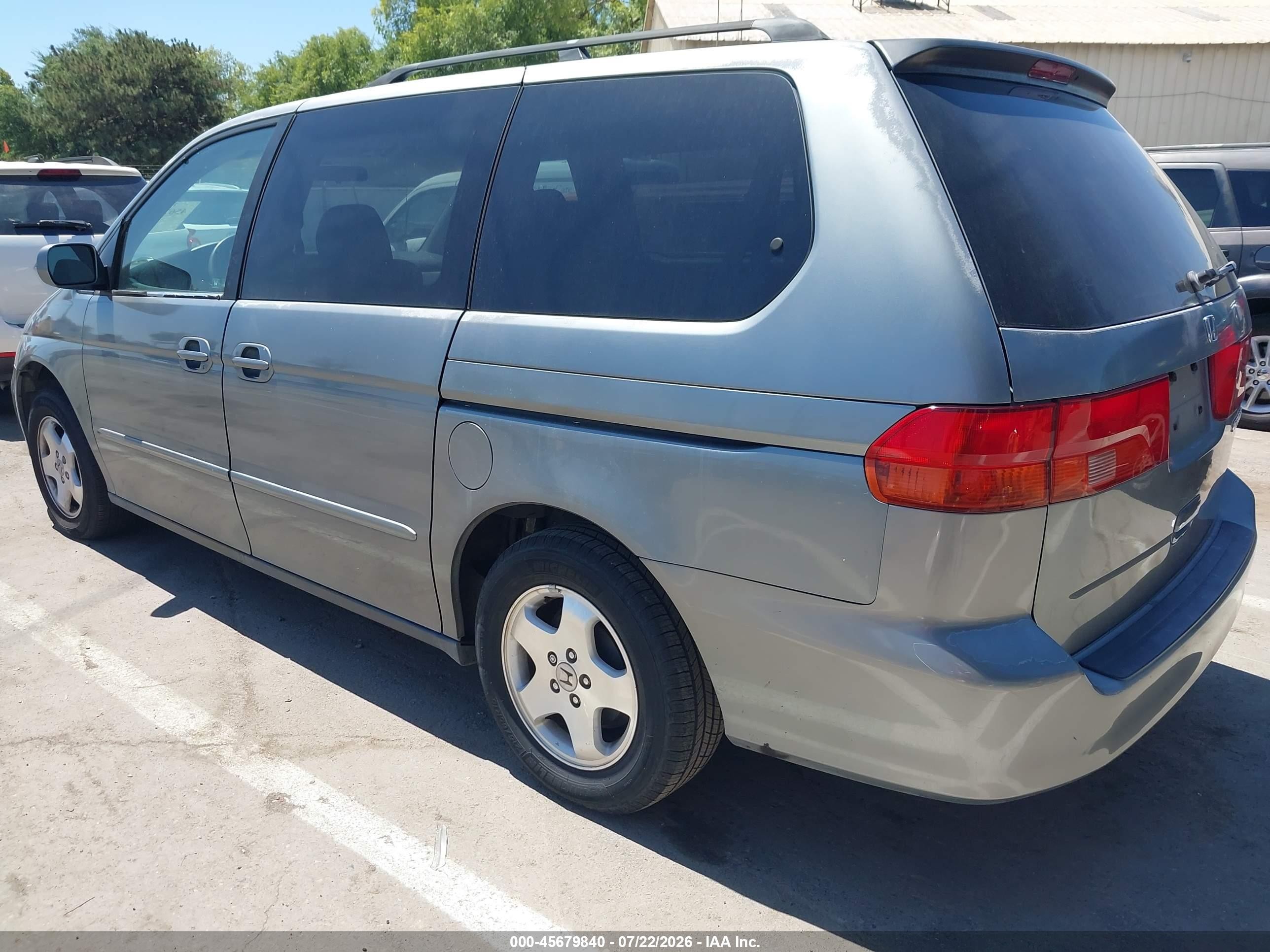 2001 Honda Odyssey Ex Green vin: 2HKRL18631H620441