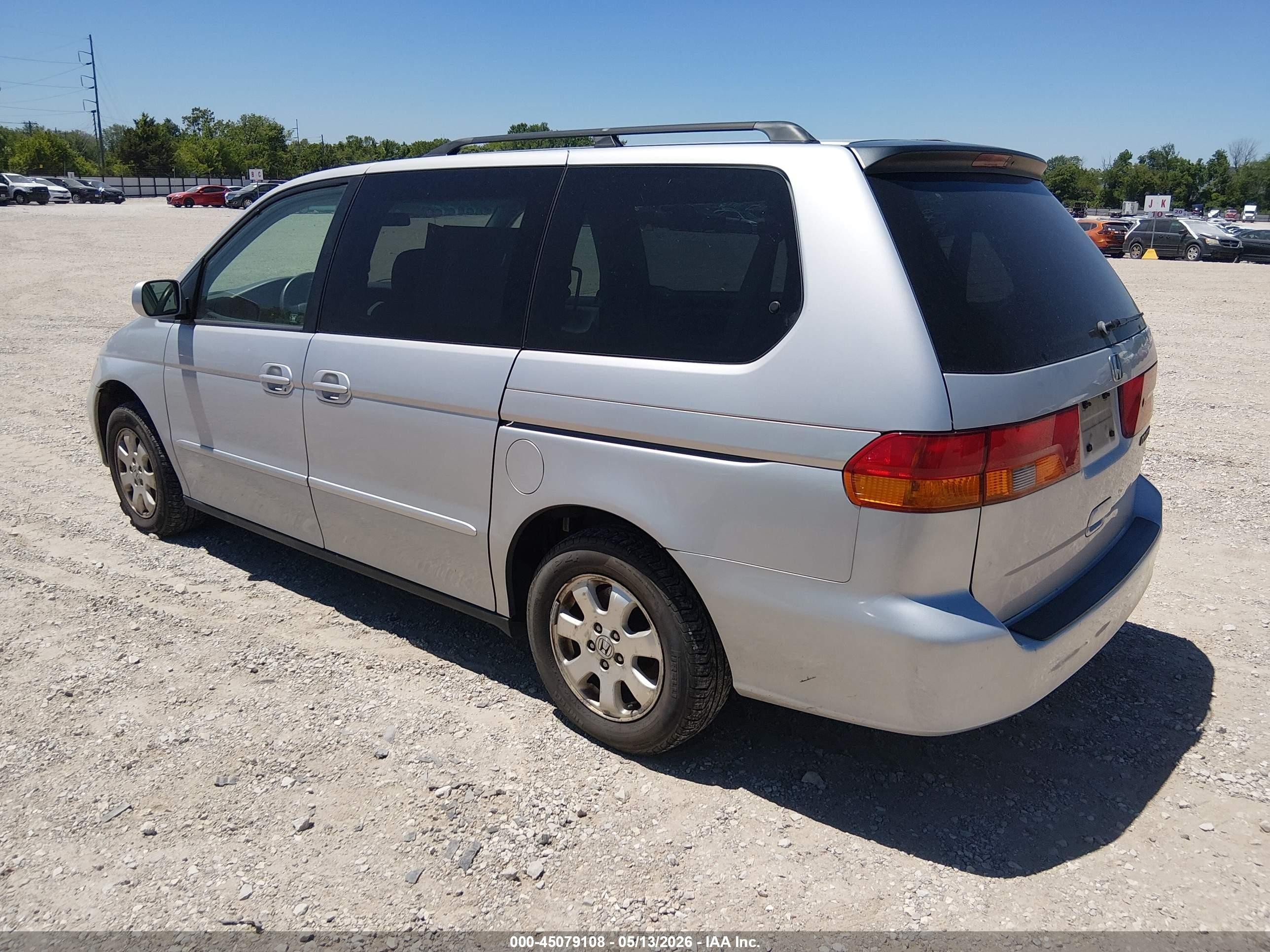 2002 Honda Odyssey Ex Silver vin: 2HKRL18632H547038