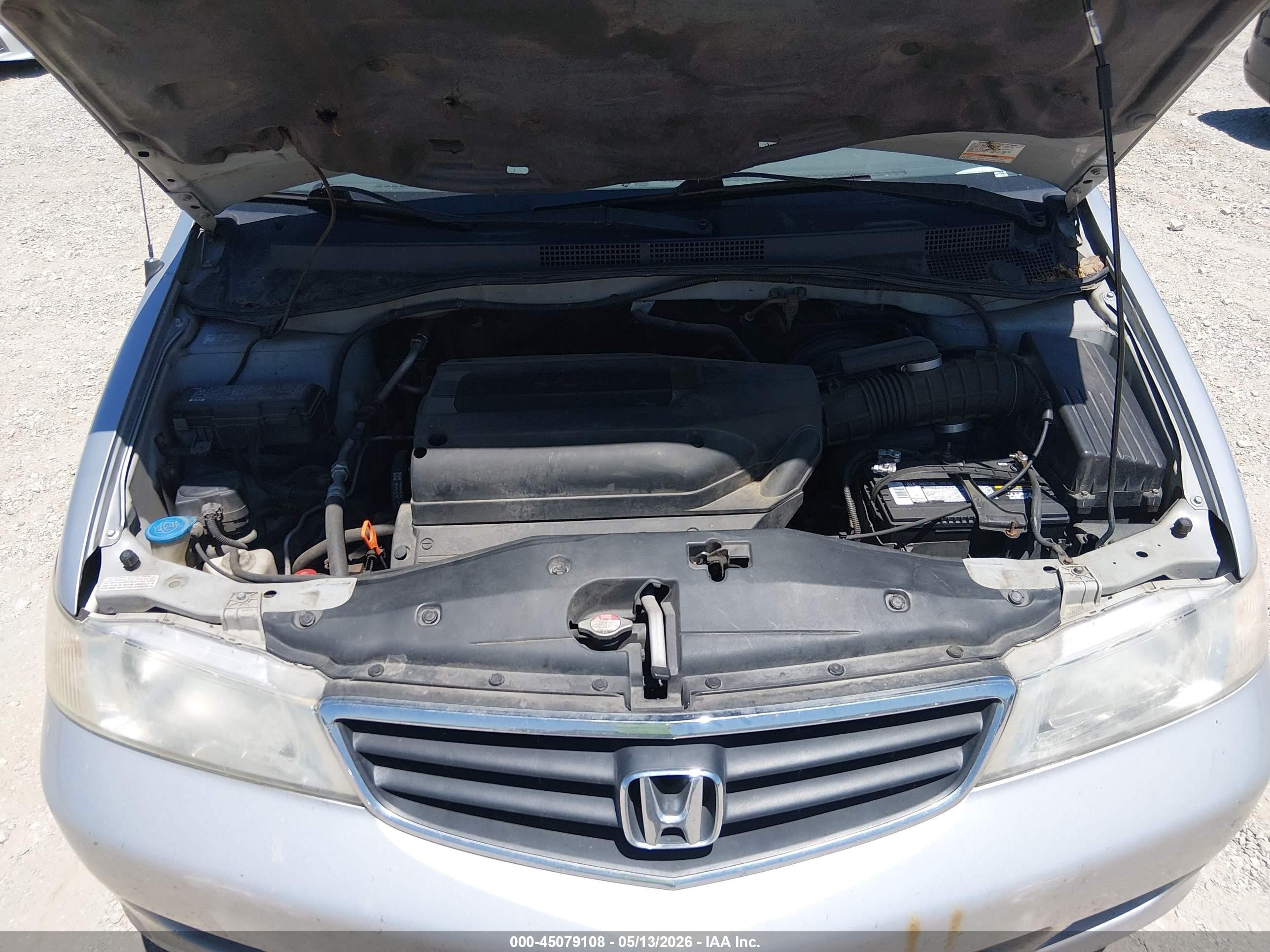 2002 Honda Odyssey Ex Silver vin: 2HKRL18632H547038