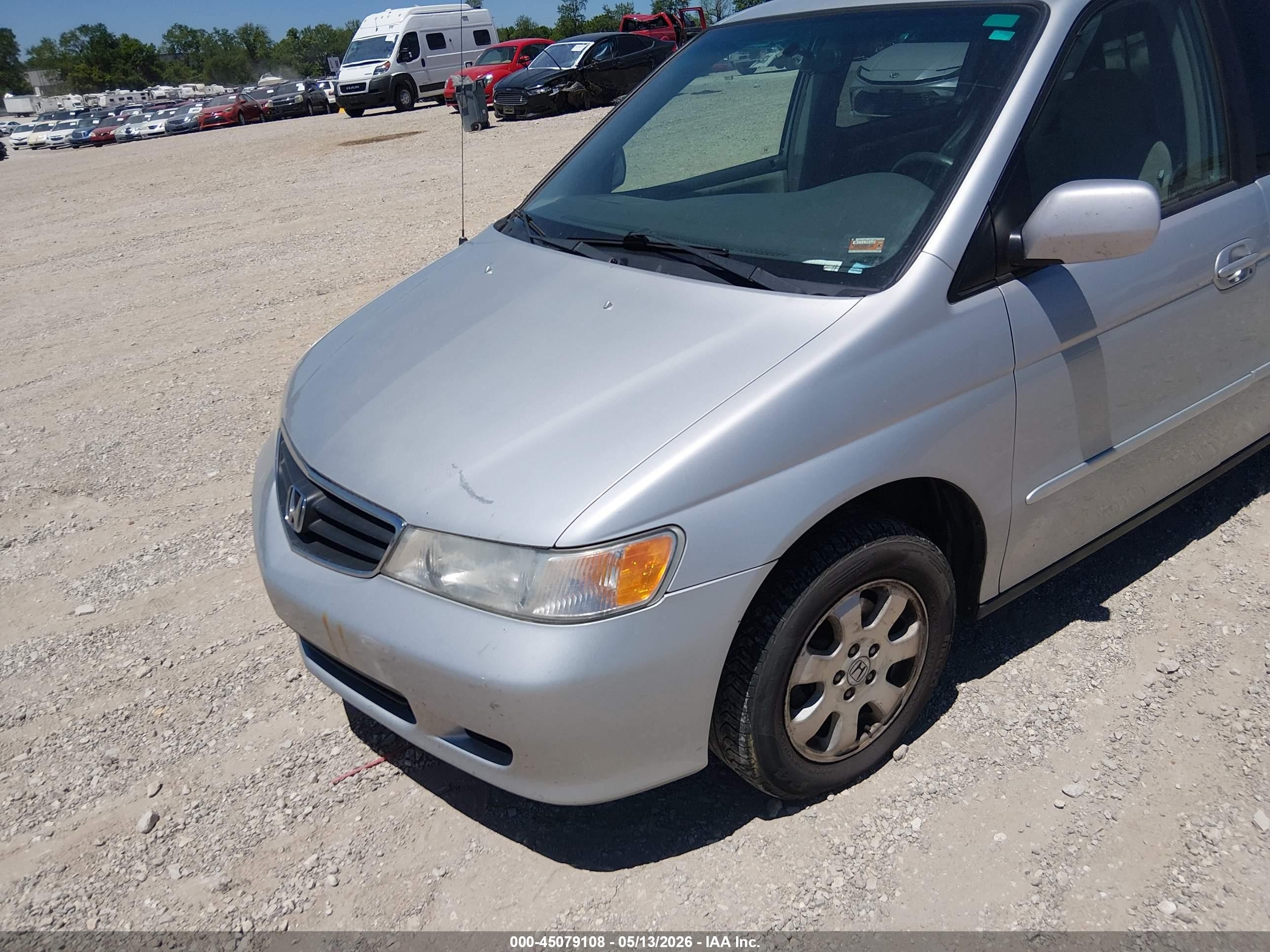 2002 Honda Odyssey Ex Silver vin: 2HKRL18632H547038