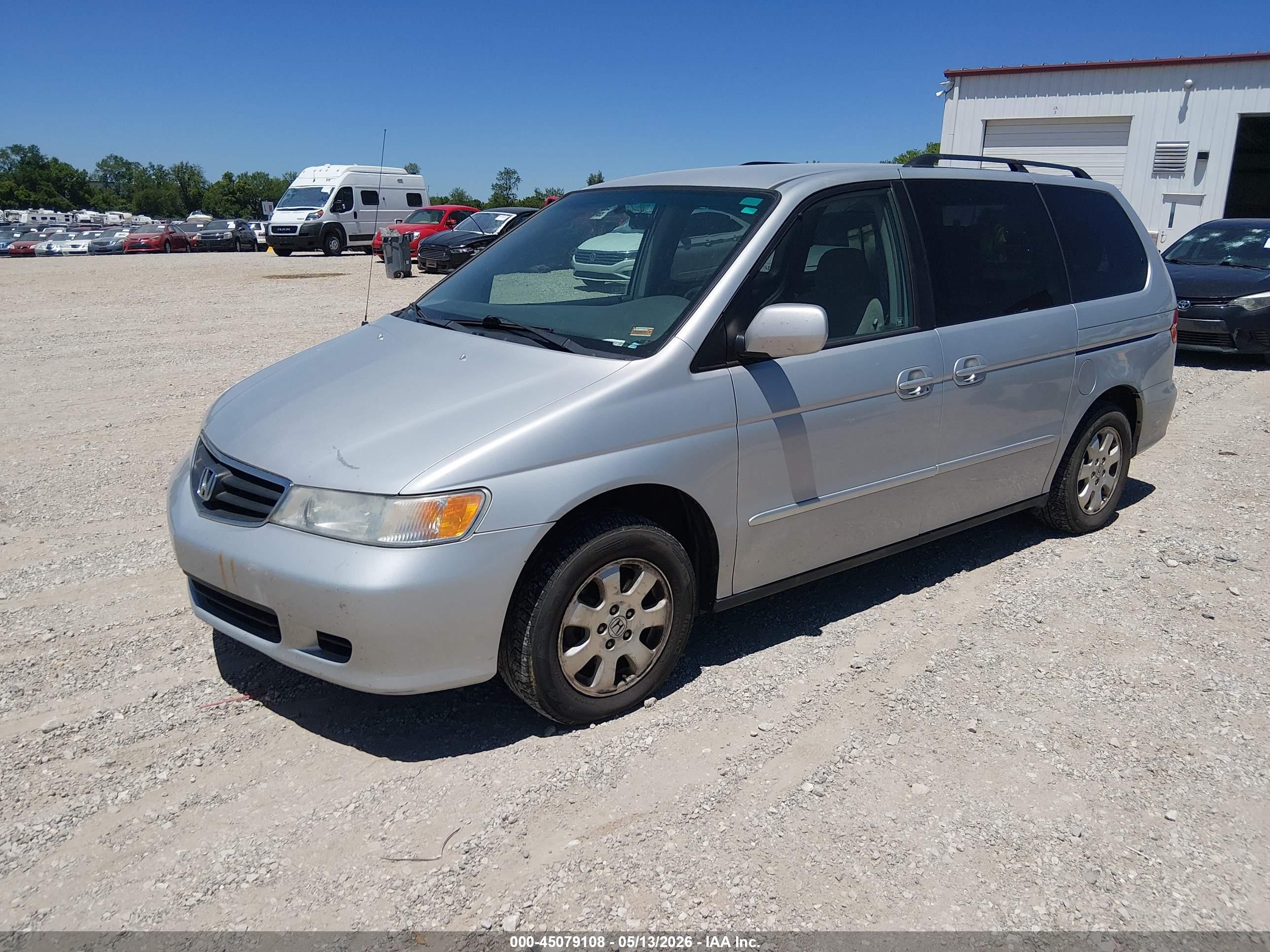 2002 Honda Odyssey Ex Silver vin: 2HKRL18632H547038