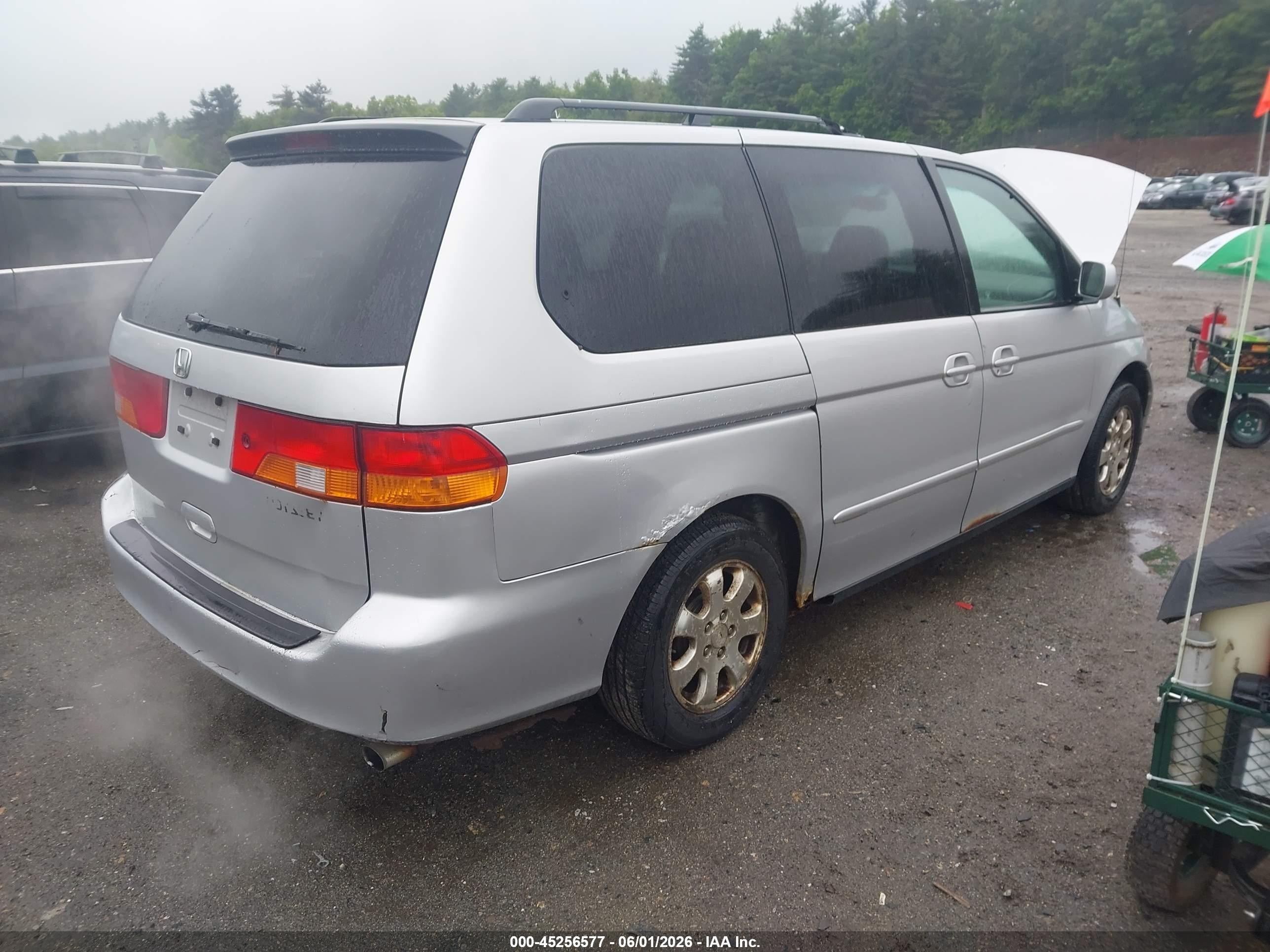 2002 Honda Odyssey Ex Silver vin: 2HKRL18632H571369