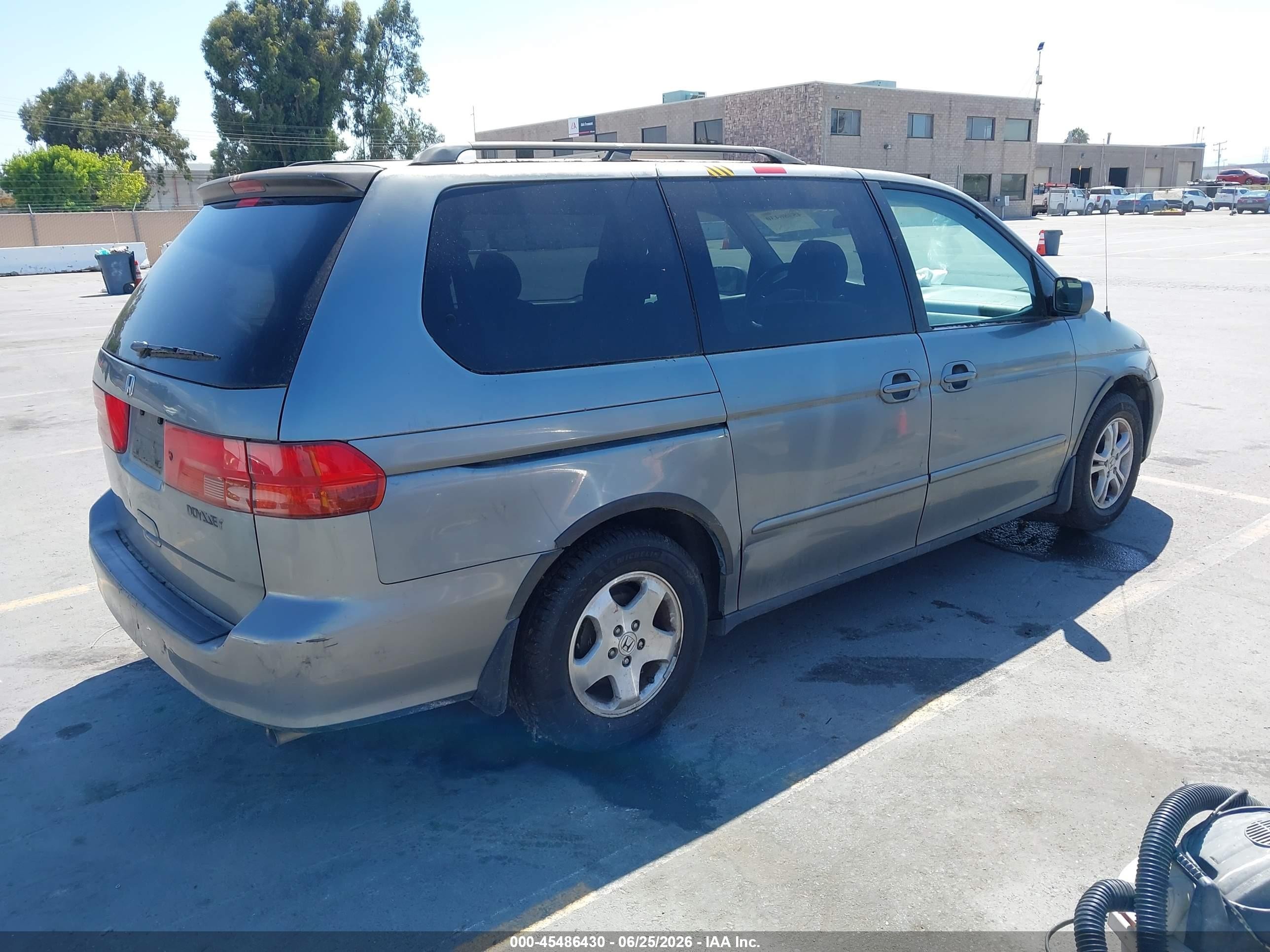 2001 Honda Odyssey Ex Teal vin: 2HKRL18641H549282