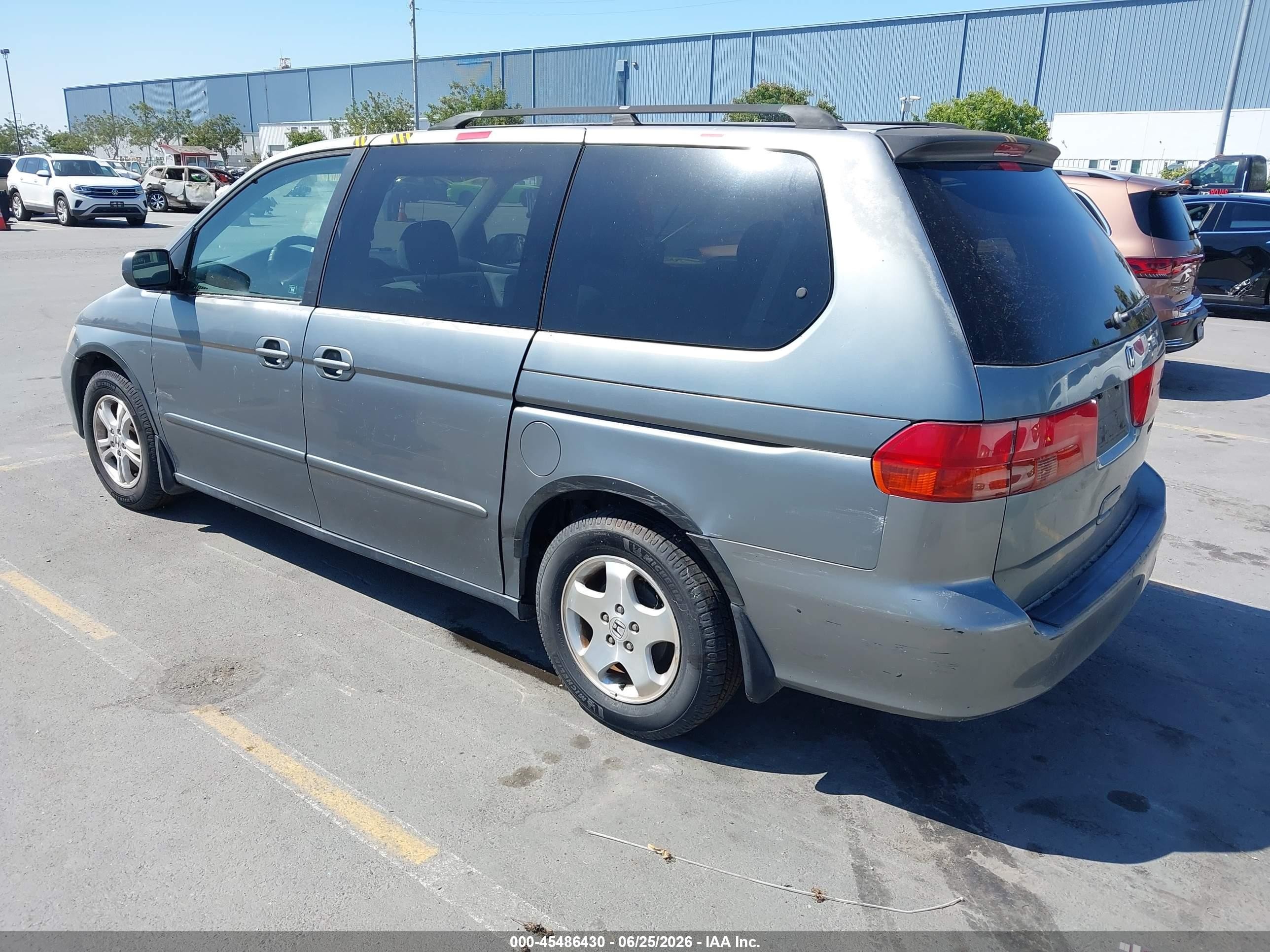 2001 Honda Odyssey Ex Teal vin: 2HKRL18641H549282