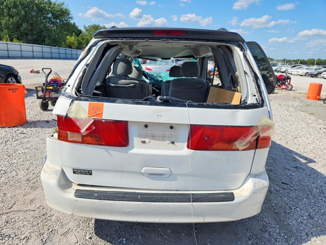 2001 Honda Odyssey Ex White vin: 2HKRL18641H603311