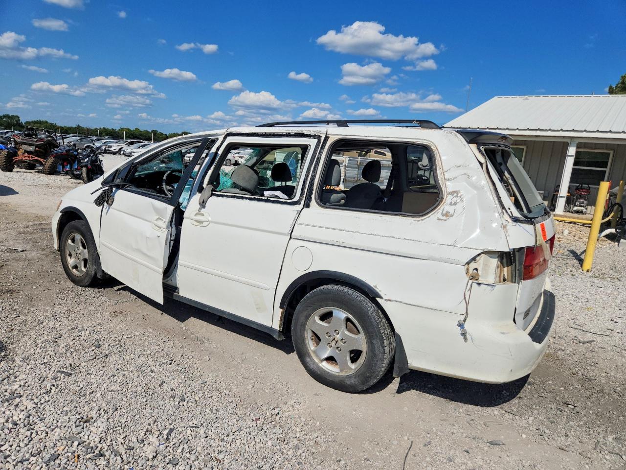 2001 Honda Odyssey Ex White vin: 2HKRL18641H603311