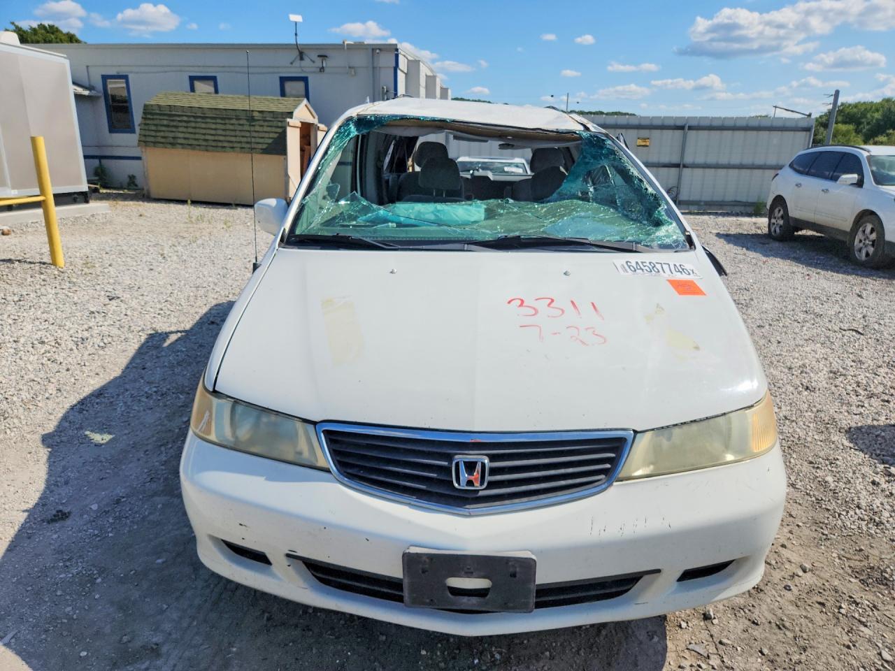 2001 Honda Odyssey Ex White vin: 2HKRL18641H603311