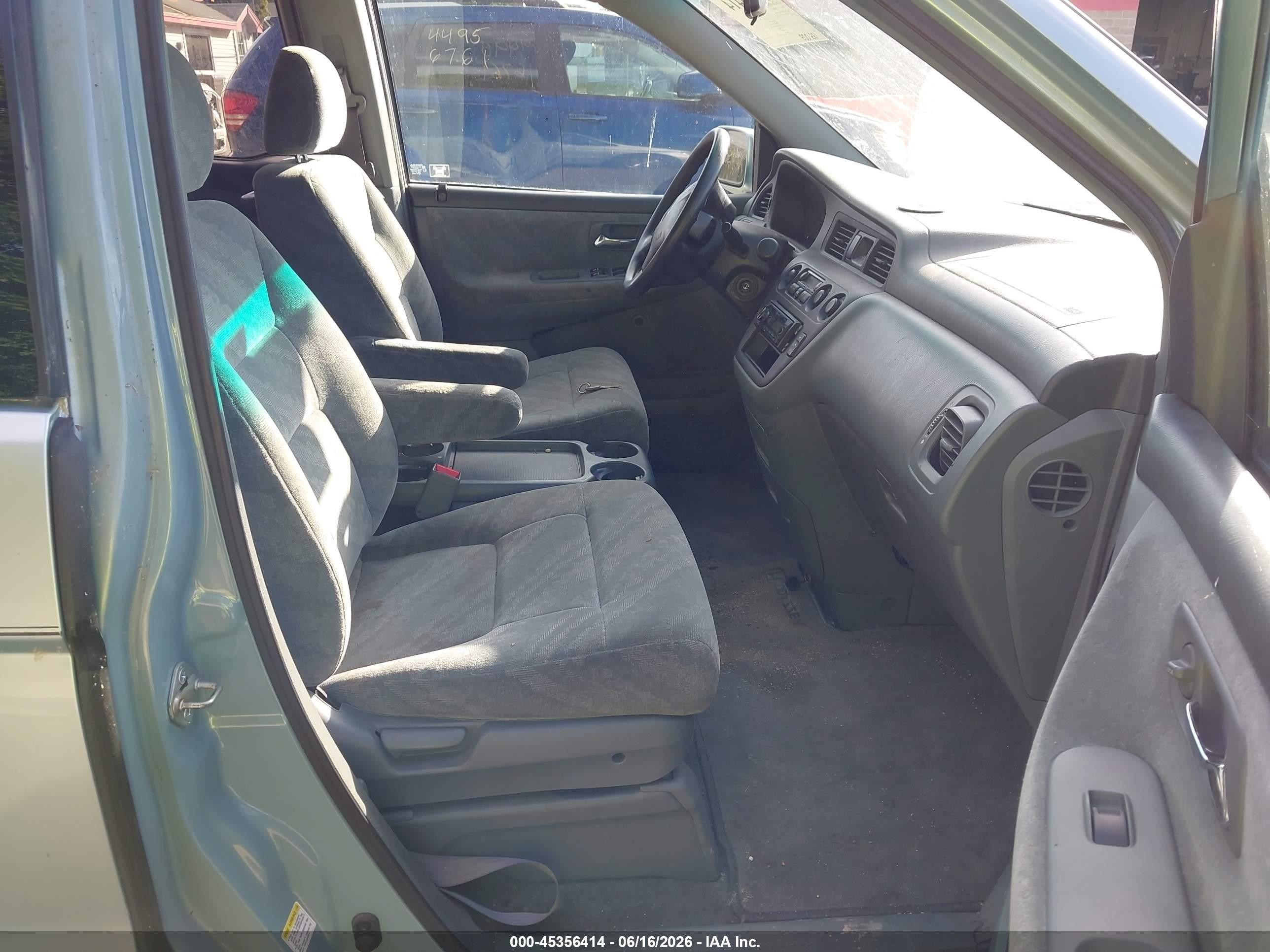 2002 Honda Odyssey Ex Light Blue vin: 2HKRL18642H580498