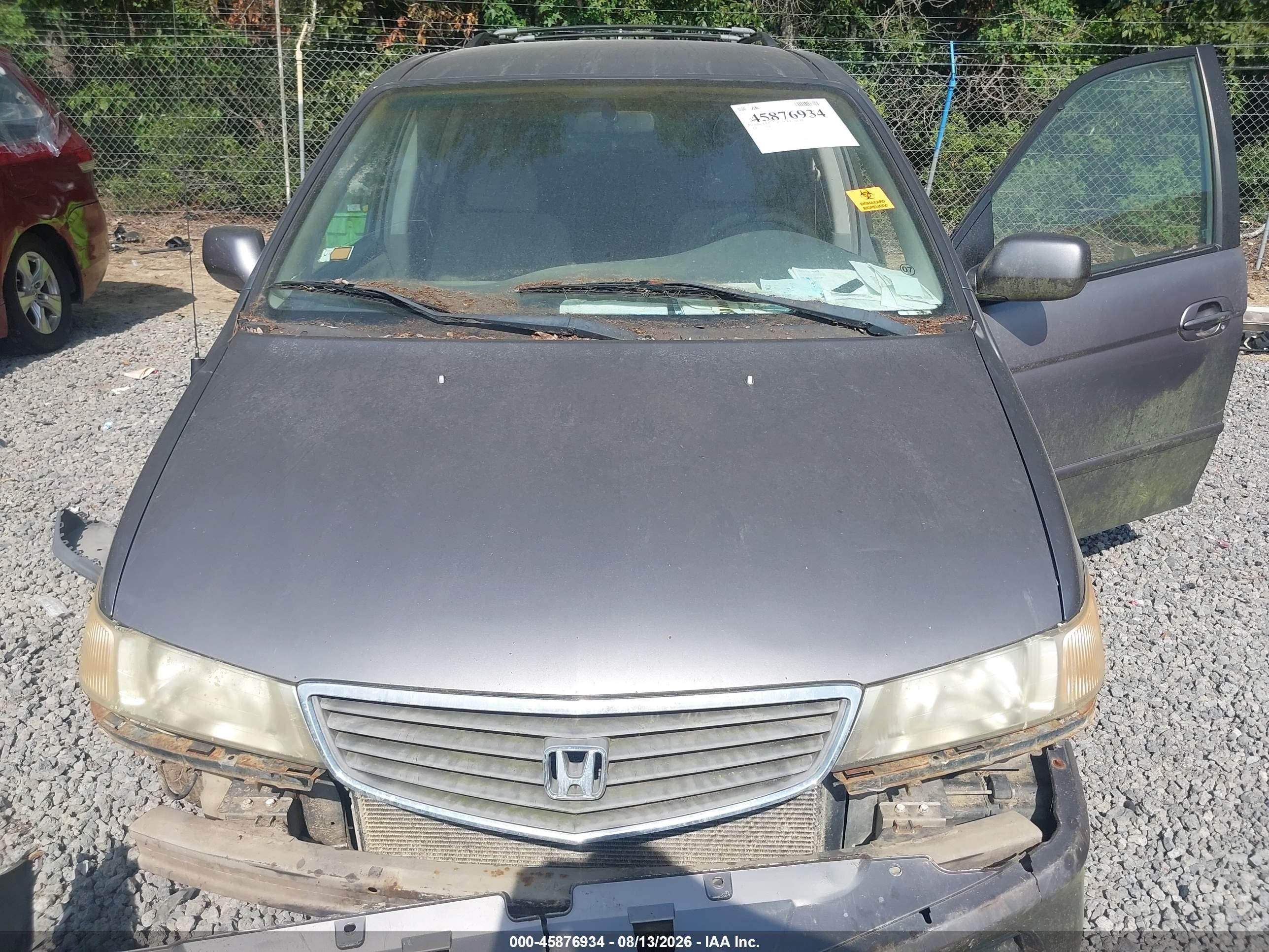 1999 Honda Odyssey Ex Gray vin: 2HKRL1864XH529560