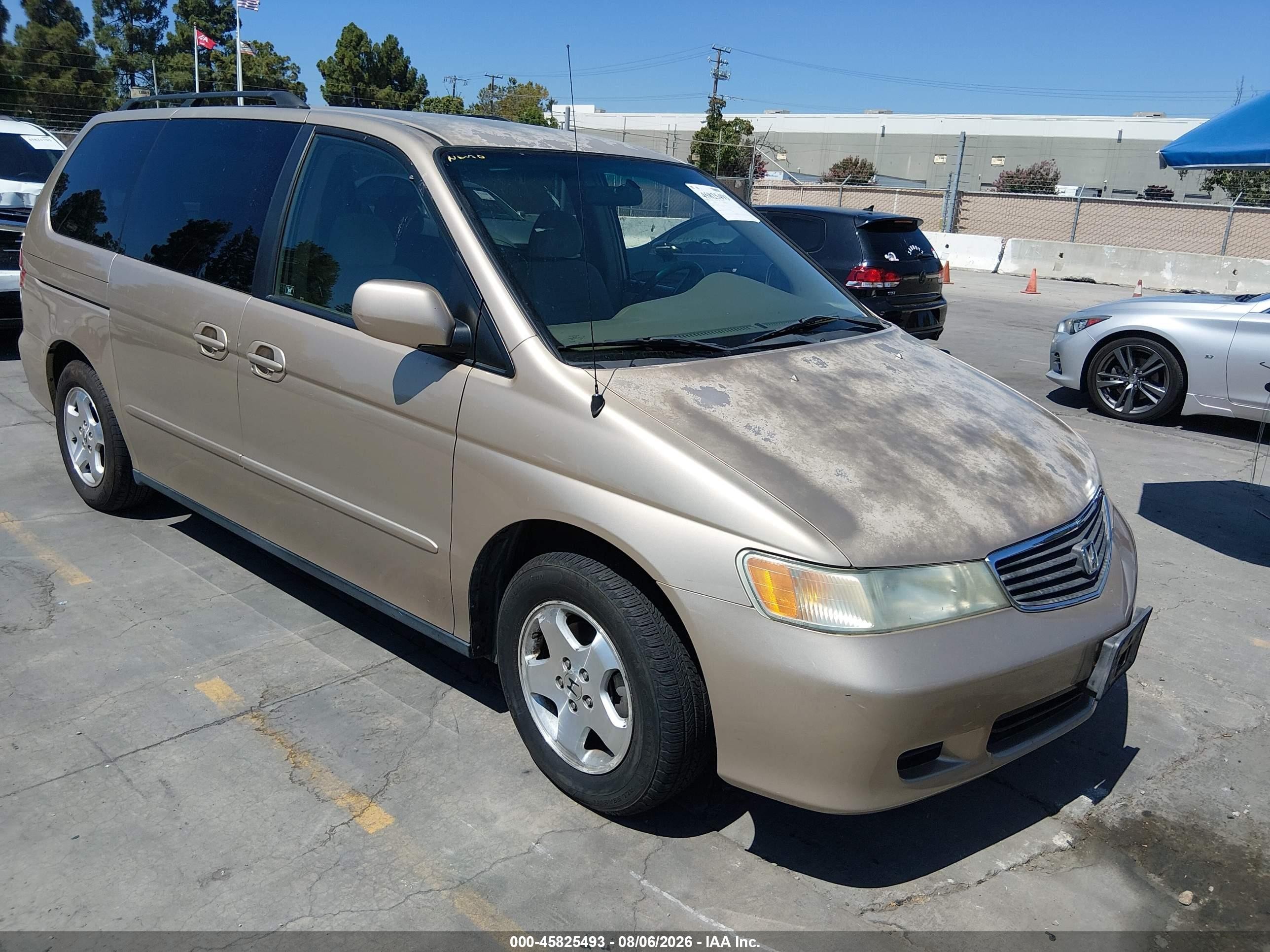 2001 Honda Odyssey Ex Beige vin: 2HKRL18651H544527