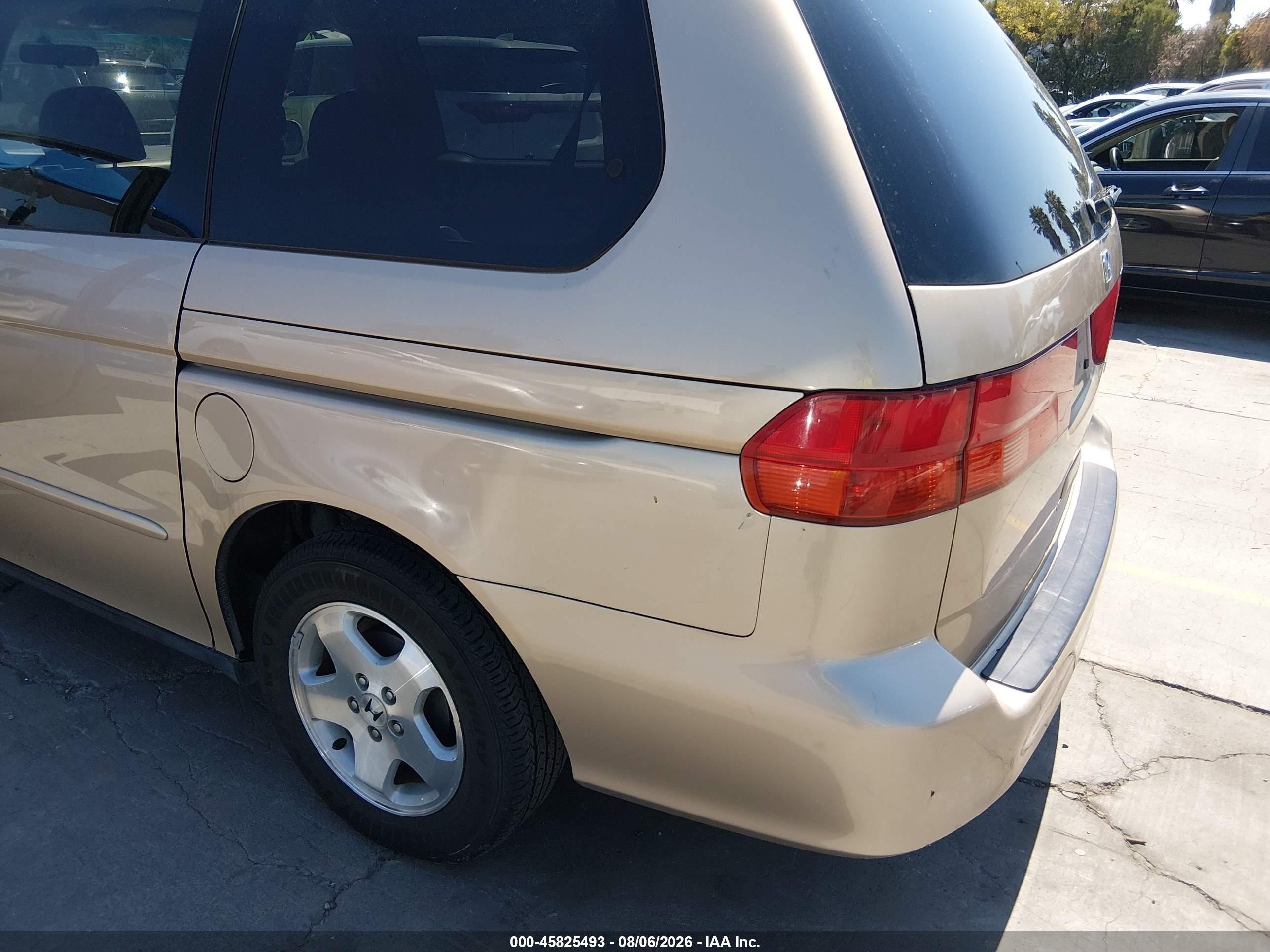 2001 Honda Odyssey Ex Beige vin: 2HKRL18651H544527