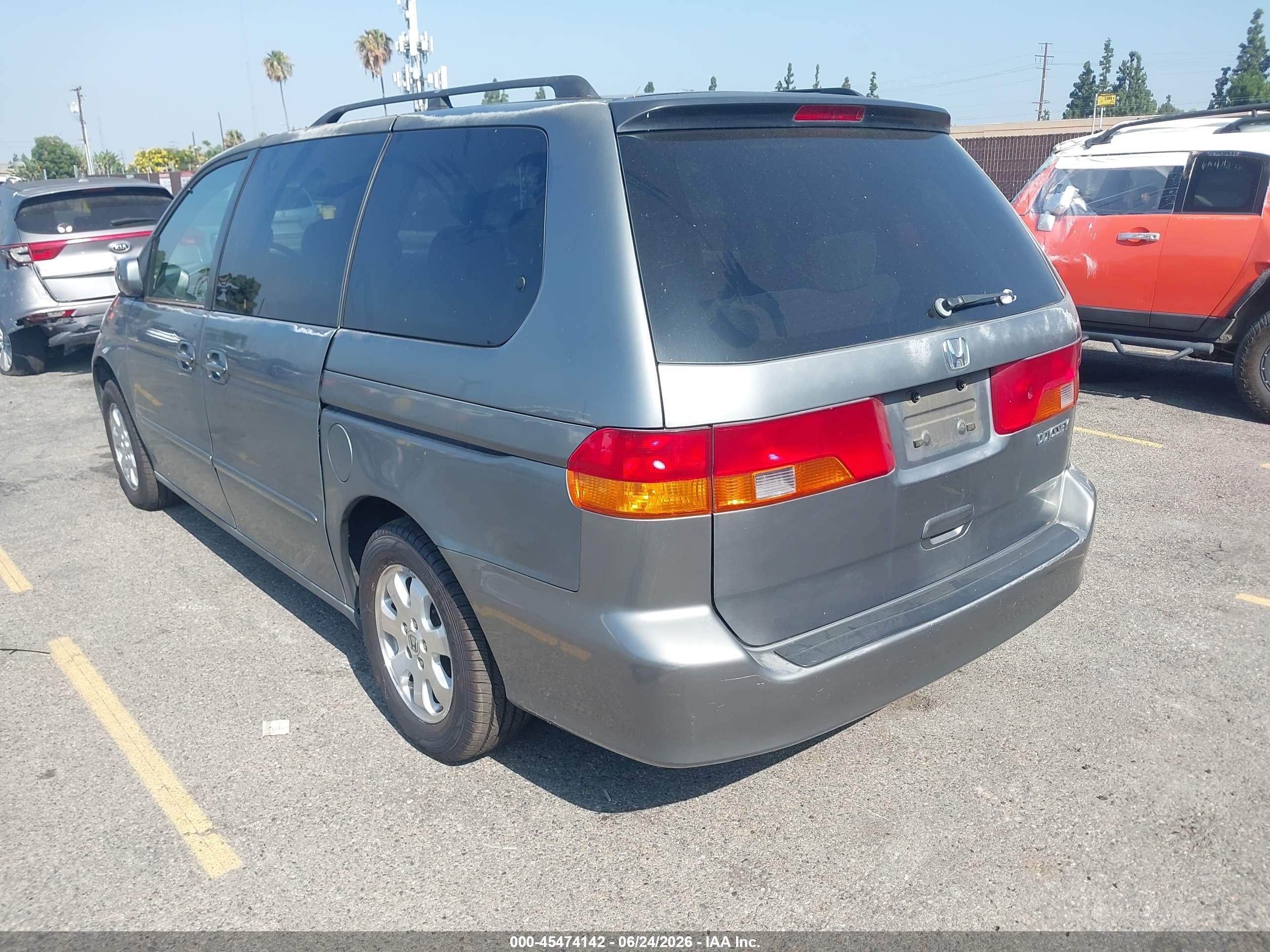 2002 Honda Odyssey Ex Gray vin: 2HKRL18652H520147