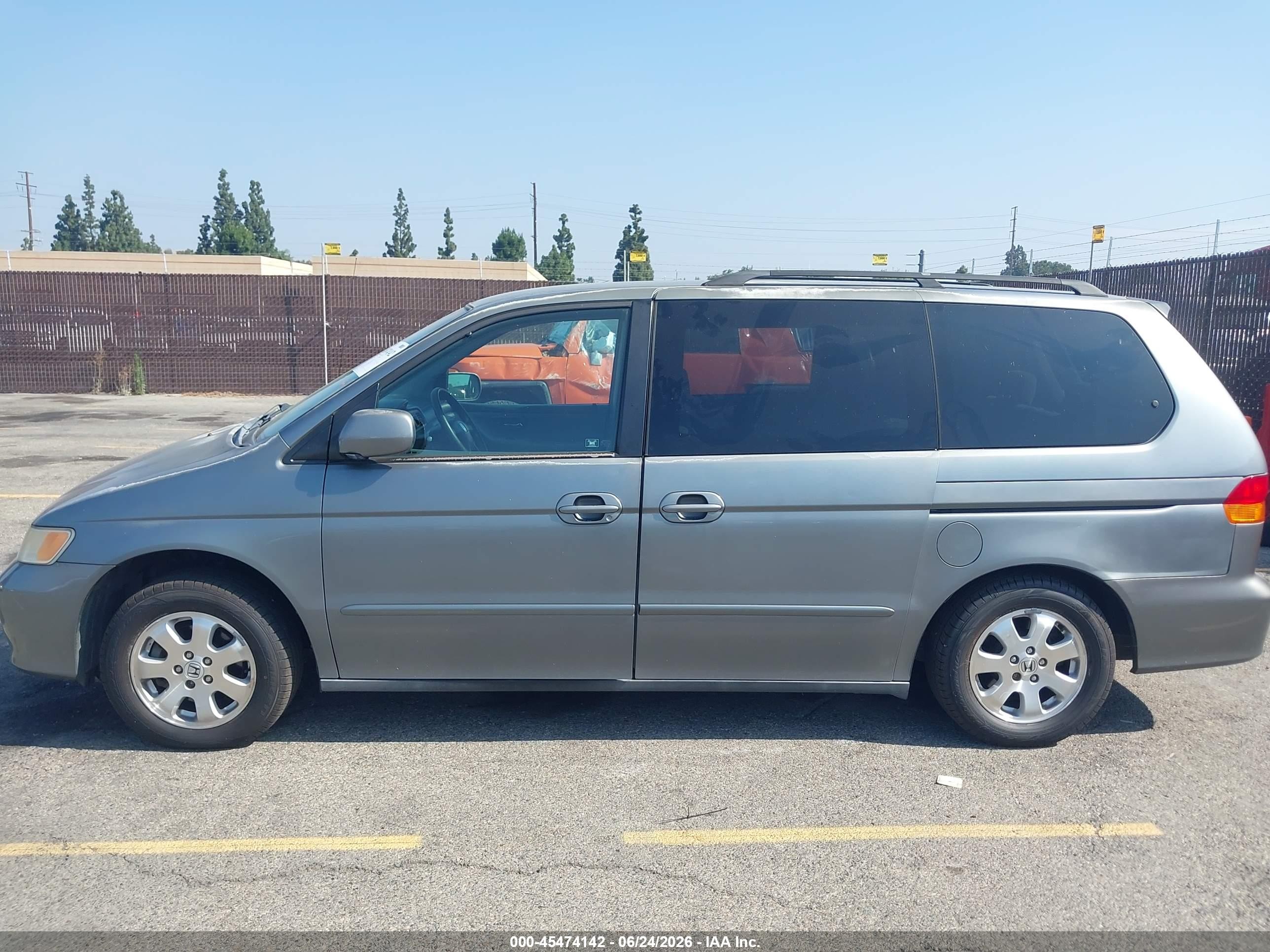 2002 Honda Odyssey Ex Gray vin: 2HKRL18652H520147