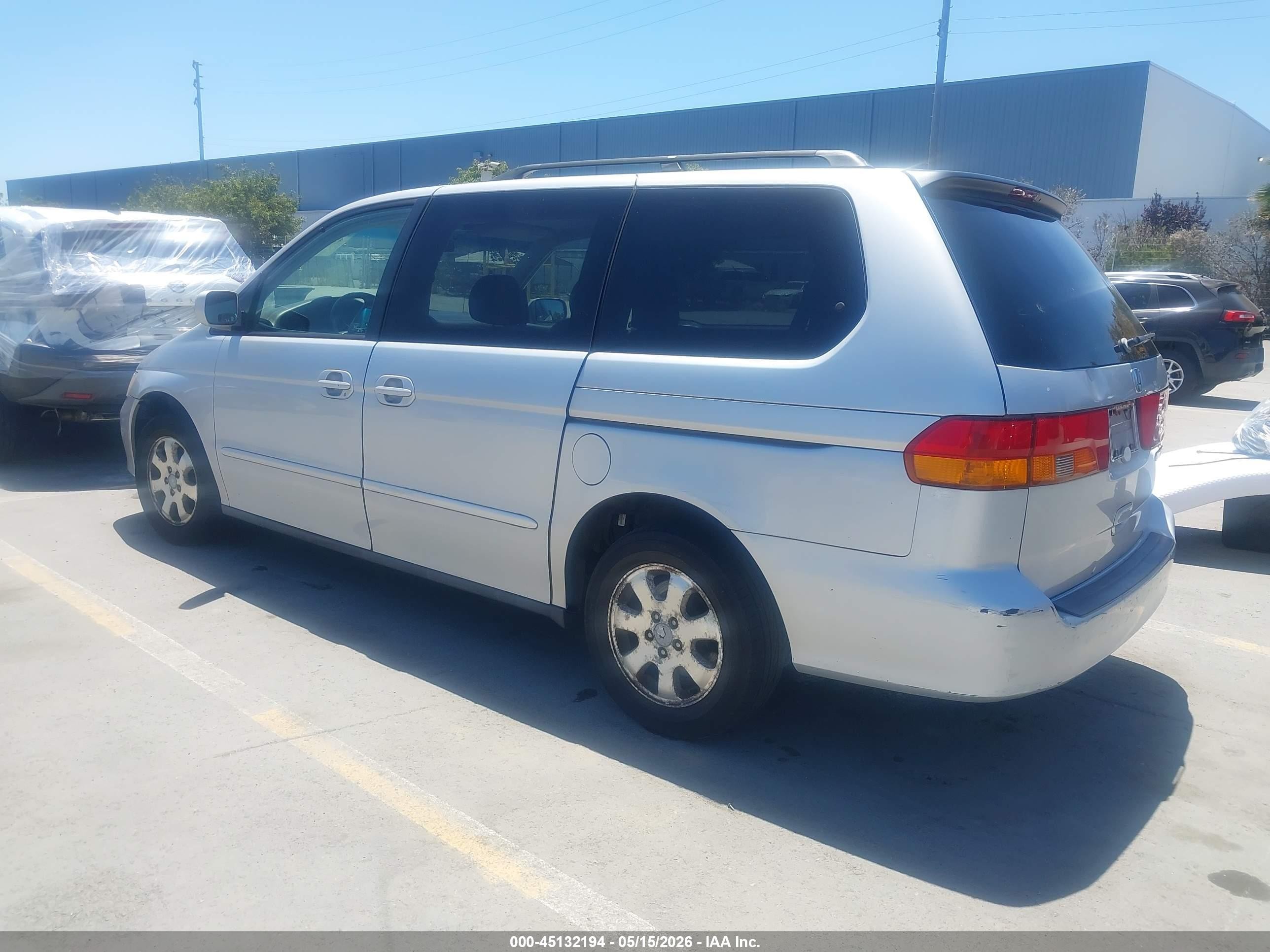 2002 Honda Odyssey Ex Silver vin: 2HKRL18652H530726