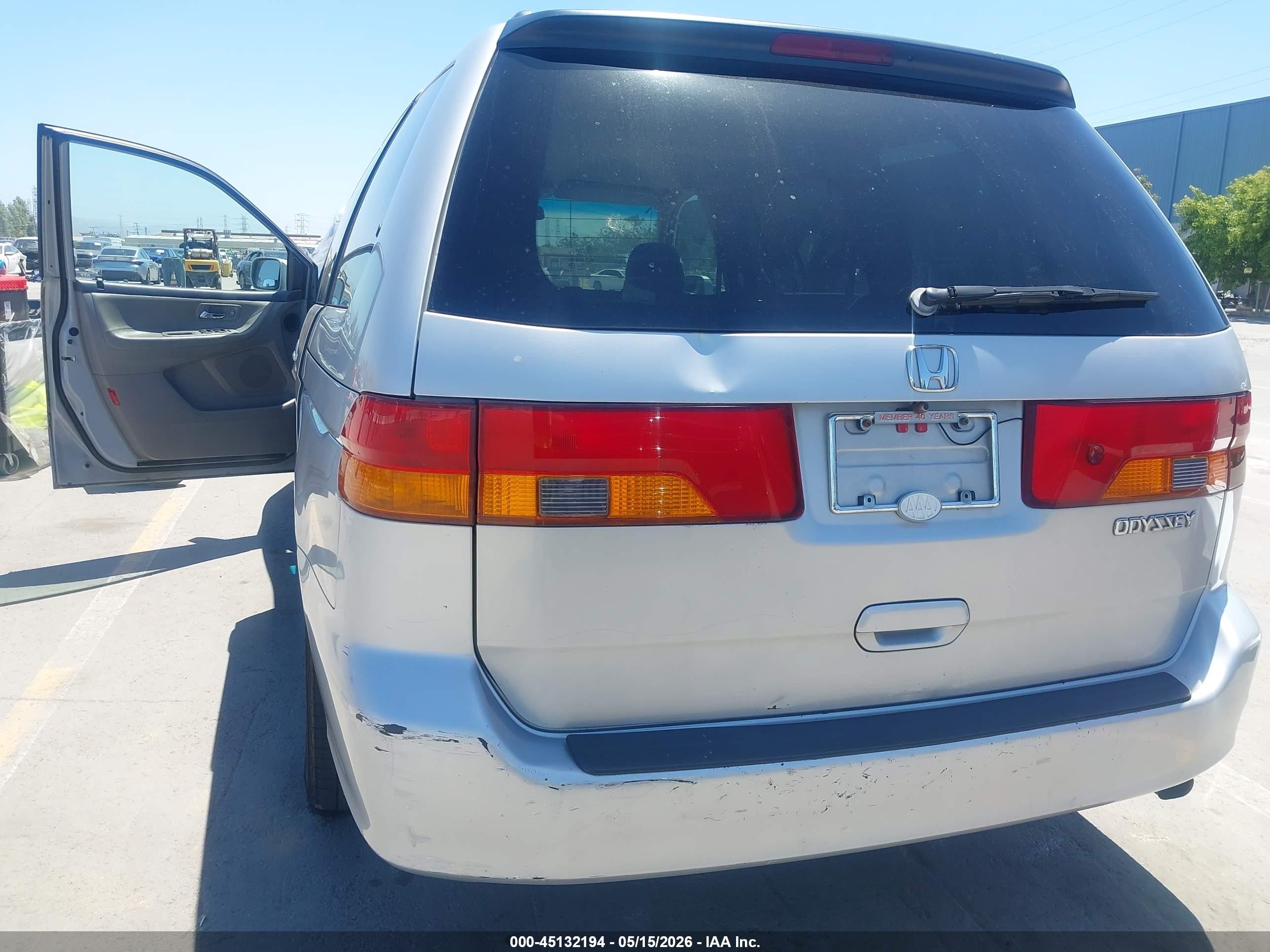 2002 Honda Odyssey Ex Silver vin: 2HKRL18652H530726