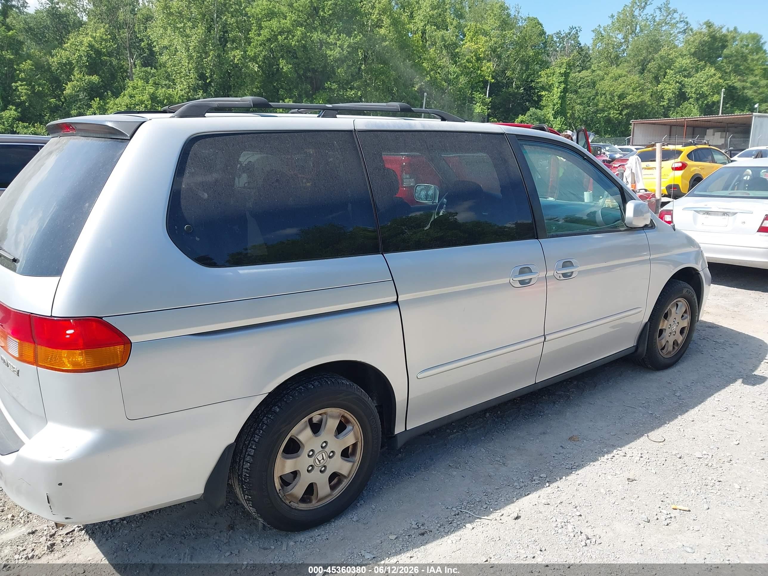 2002 Honda Odyssey Ex Серебряный vin: 2HKRL18652H548840