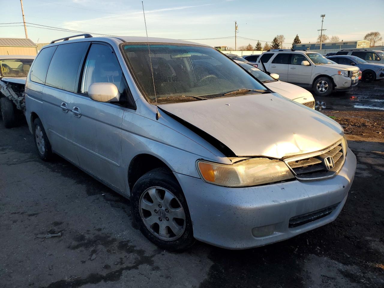 2002 Honda Odyssey Ex Silver vin: 2HKRL18652H578601