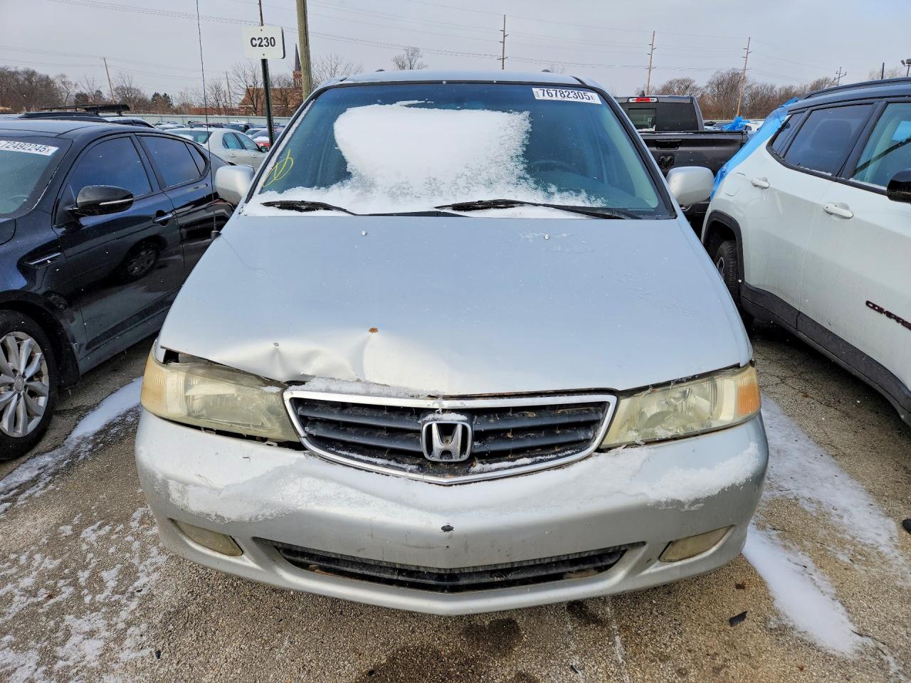 2002 Honda Odyssey Ex Silver vin: 2HKRL18652H578601