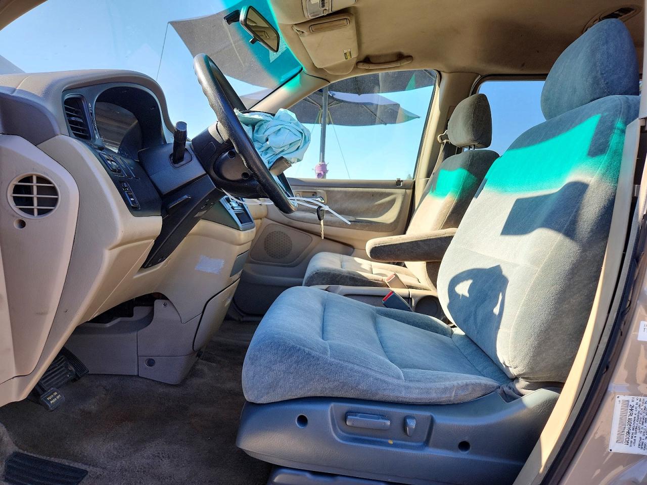 2000 Honda Odyssey Ex Tan vin: 2HKRL1866YH601361