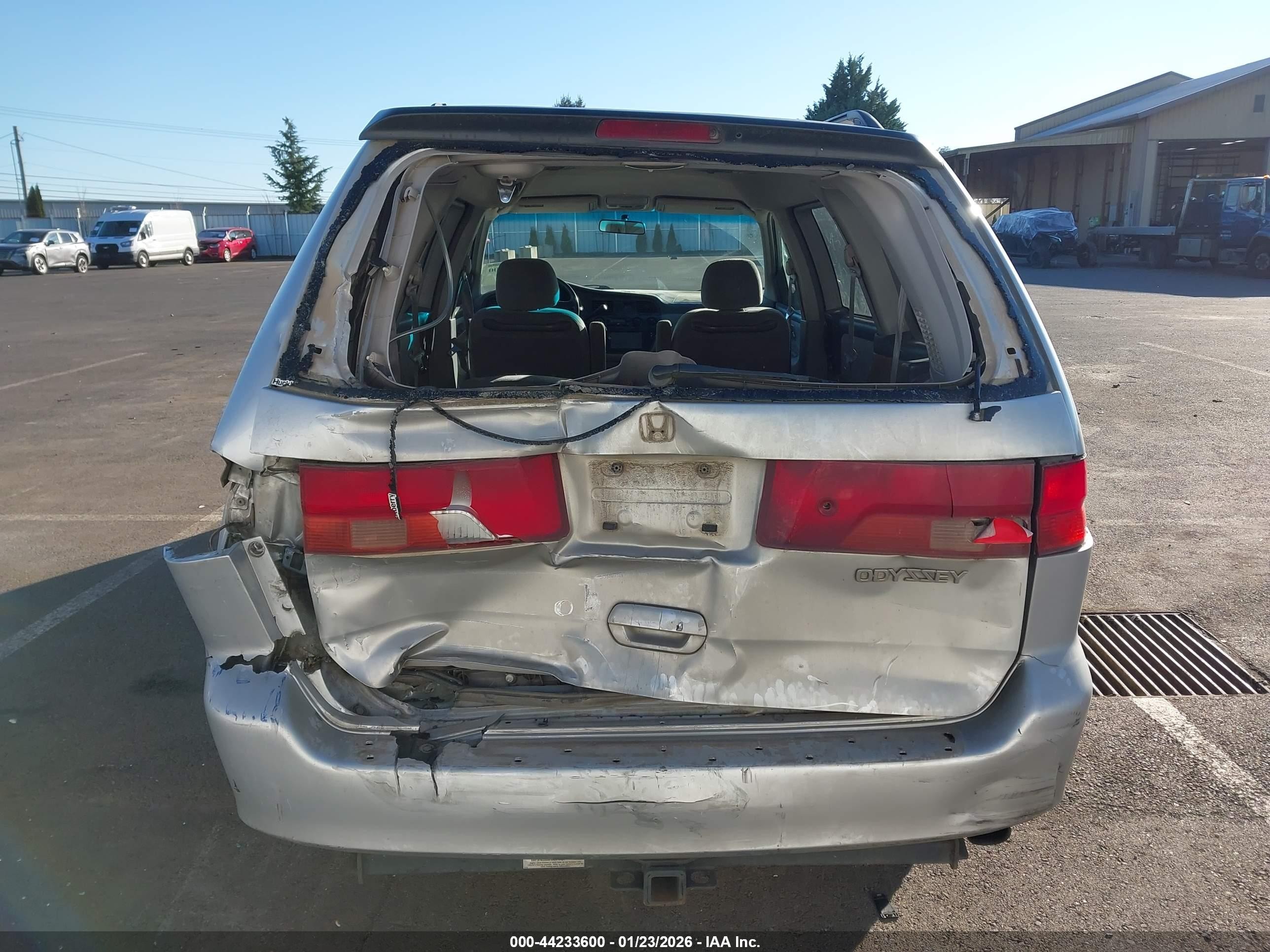2001 Honda Odyssey Ex Silver vin: 2HKRL18671H540821