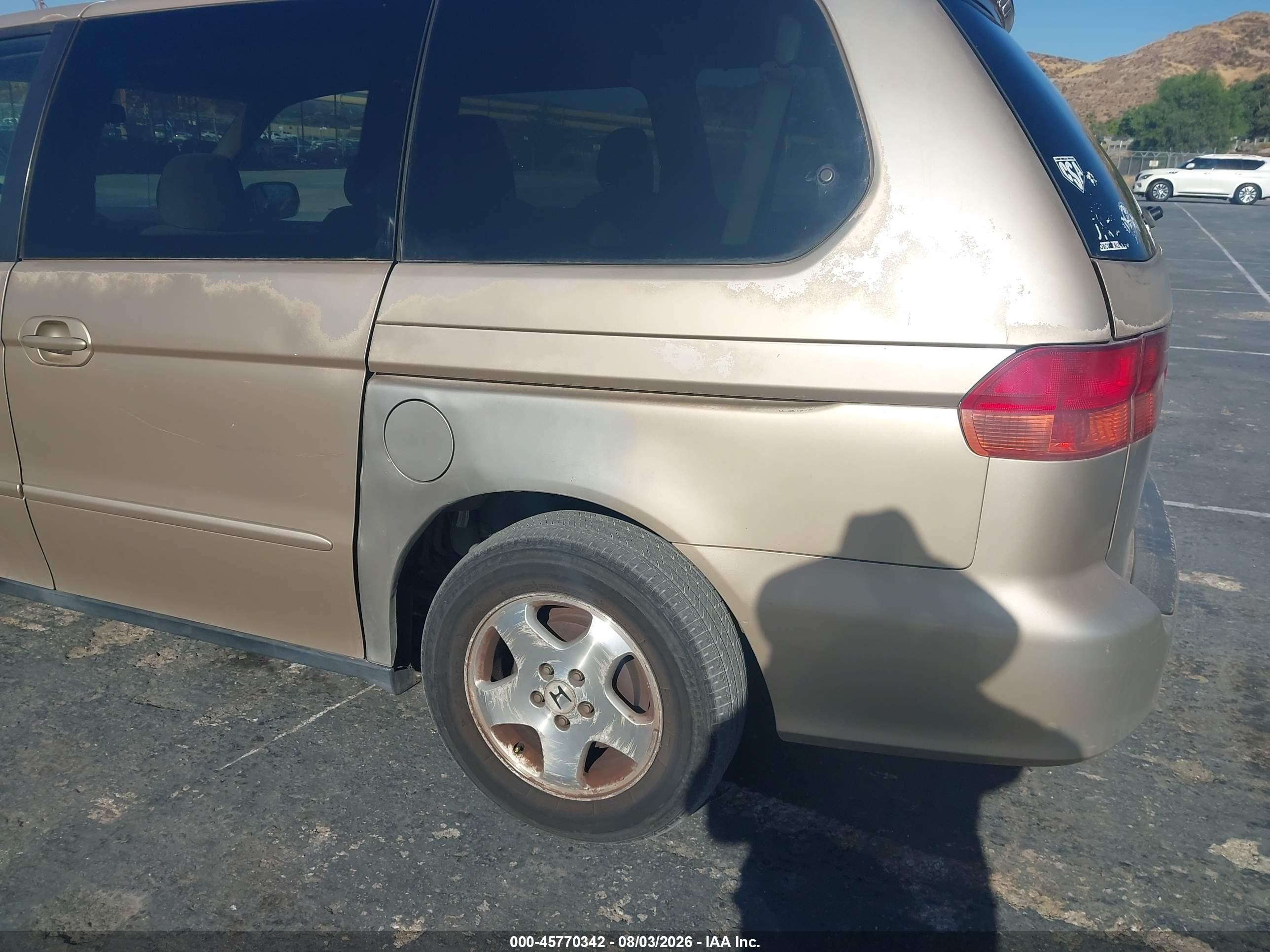 2001 Honda Odyssey Ex Champagne vin: 2HKRL18671H590781