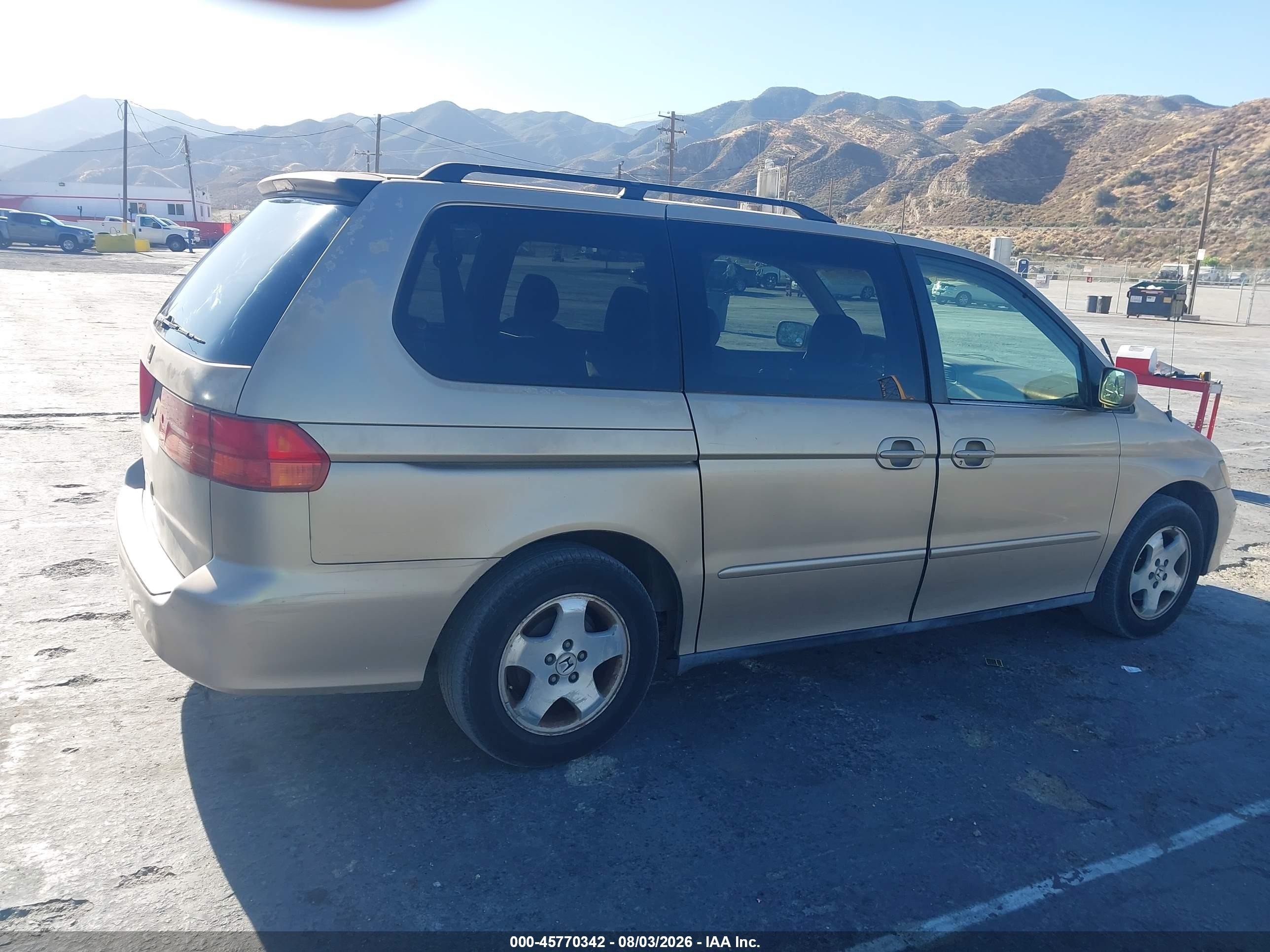 2001 Honda Odyssey Ex Champagne vin: 2HKRL18671H590781