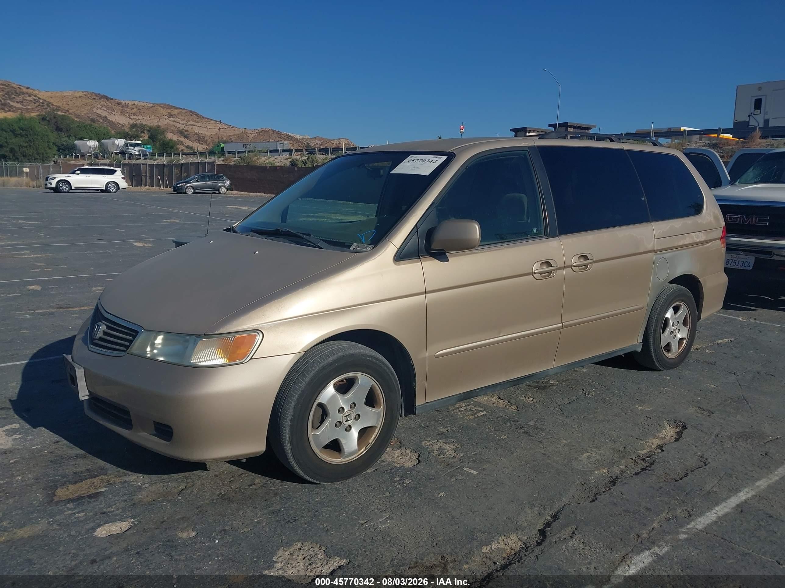 2001 Honda Odyssey Ex Champagne vin: 2HKRL18671H590781