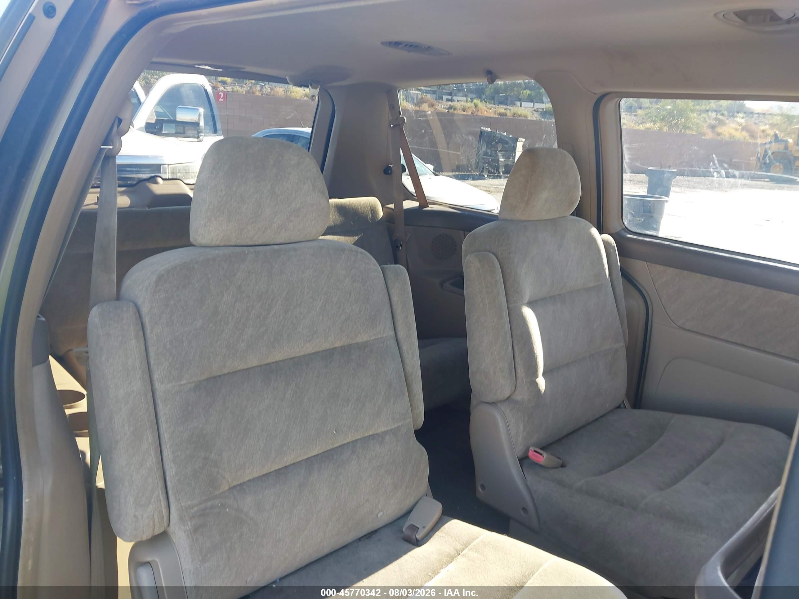 2001 Honda Odyssey Ex Champagne vin: 2HKRL18671H590781