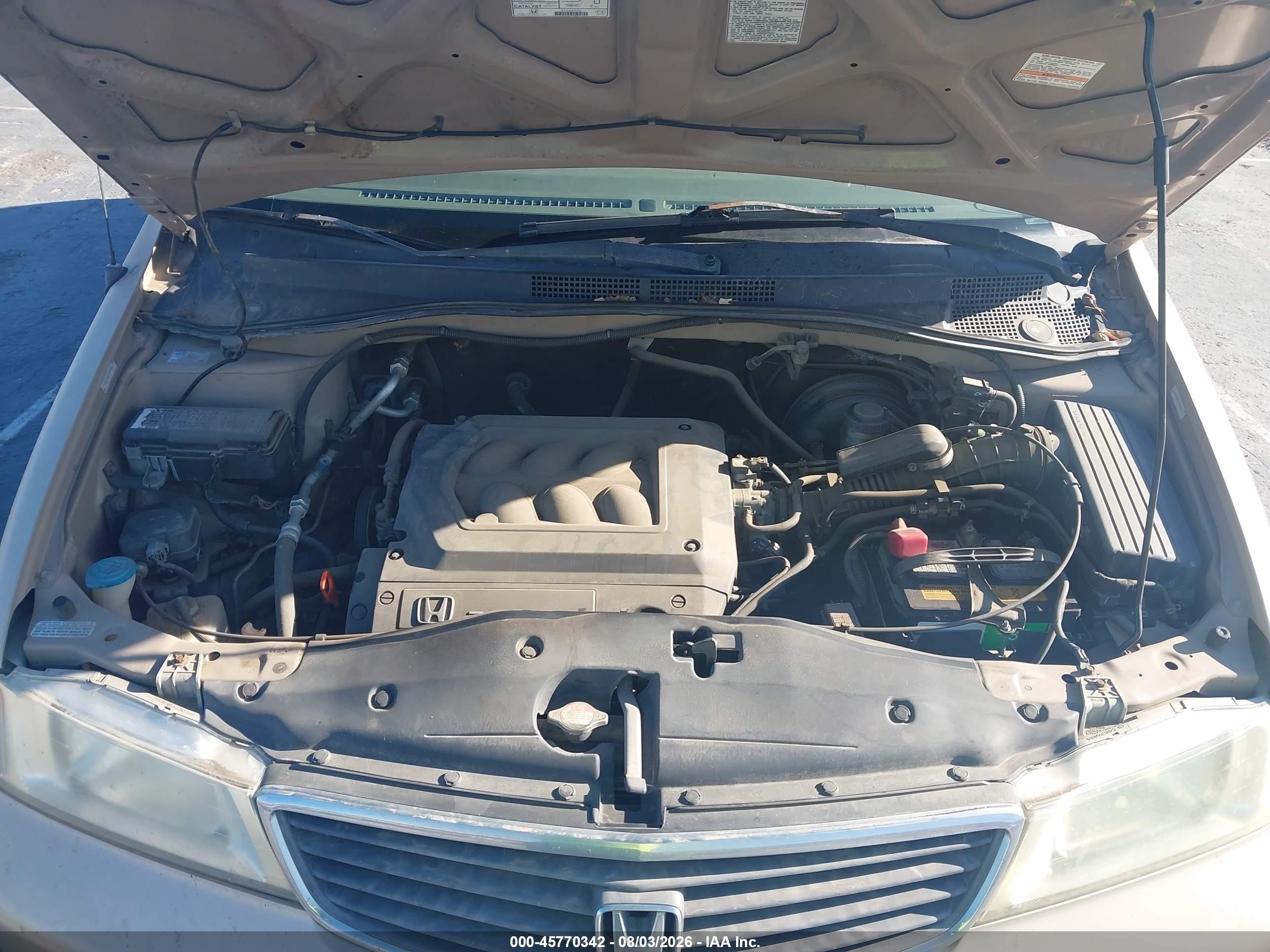 2001 Honda Odyssey Ex Champagne vin: 2HKRL18671H590781