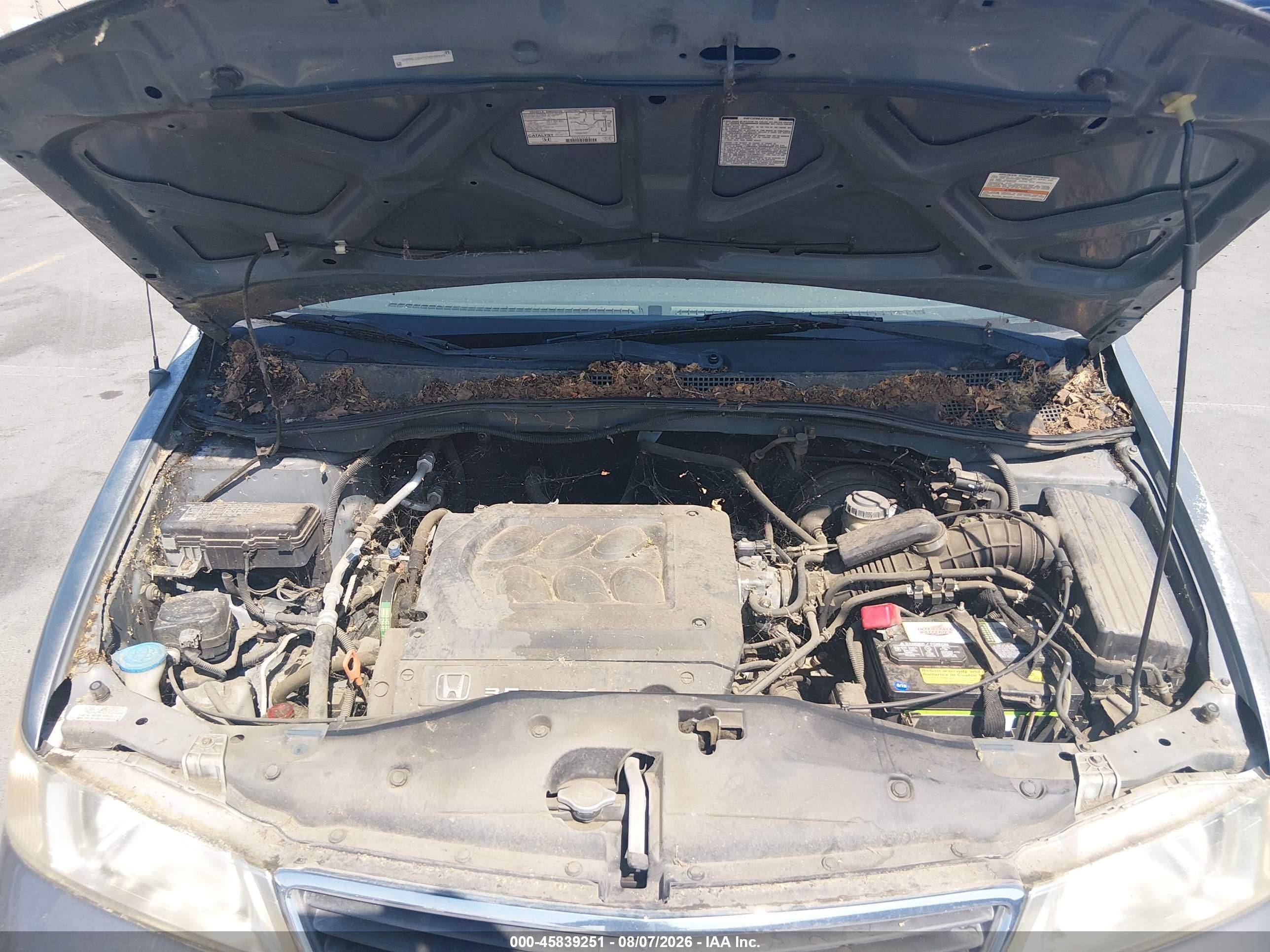 2001 Honda Odyssey Ex Light Blue vin: 2HKRL18671H598945